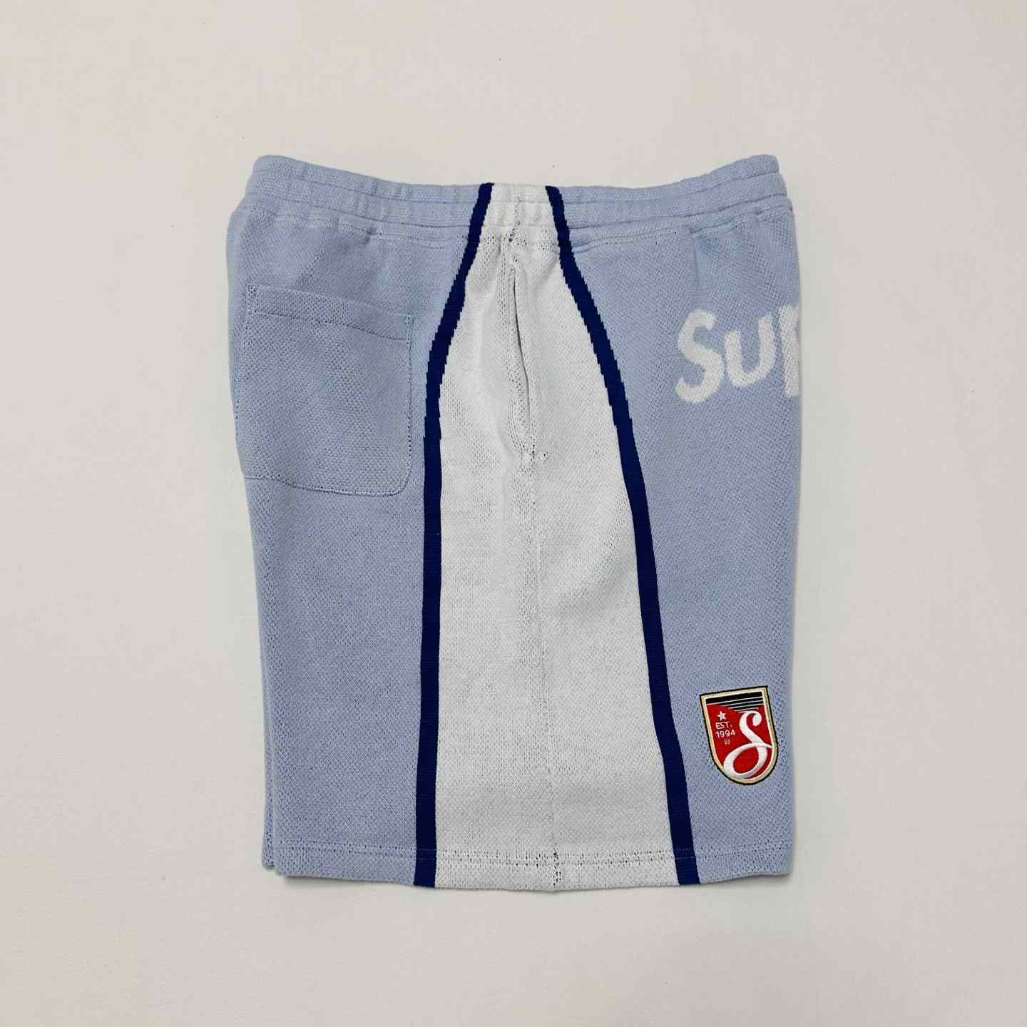 Supreme x Umbro Knit Soccer Short 'Blue'  - FashionPlug