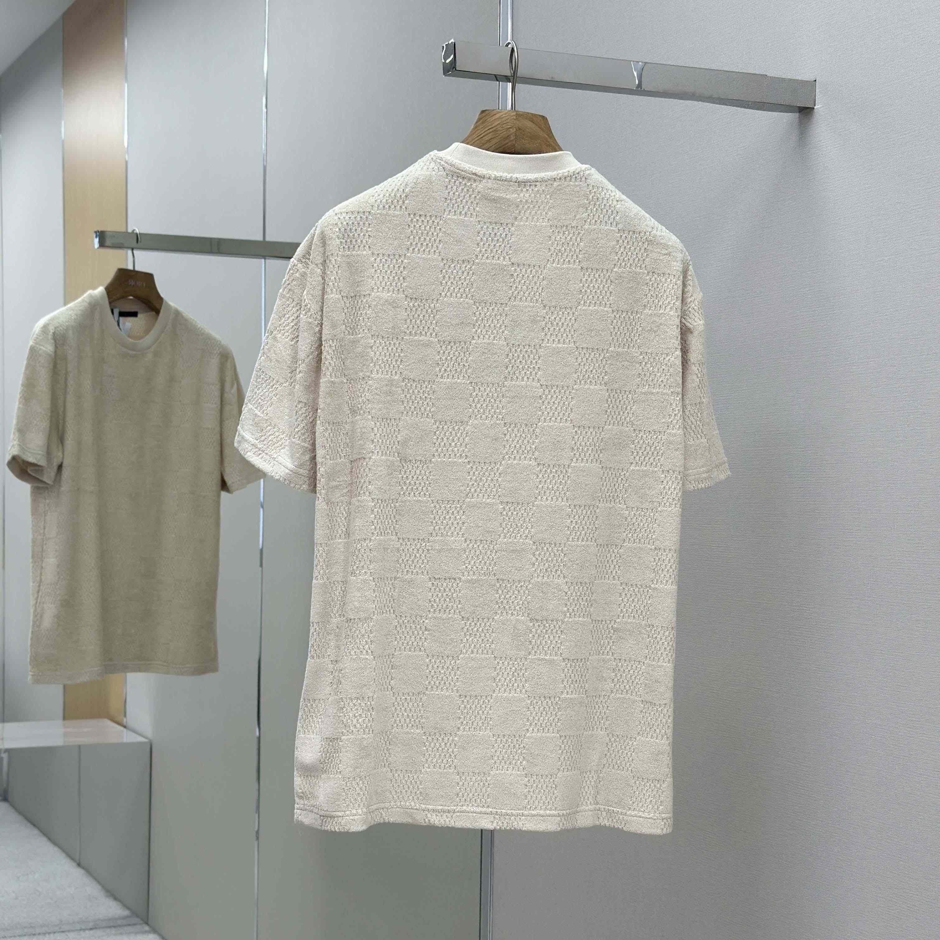 Louis Vuitton Damier French Terry T-Shirt   1AHUVC - FashionPlug