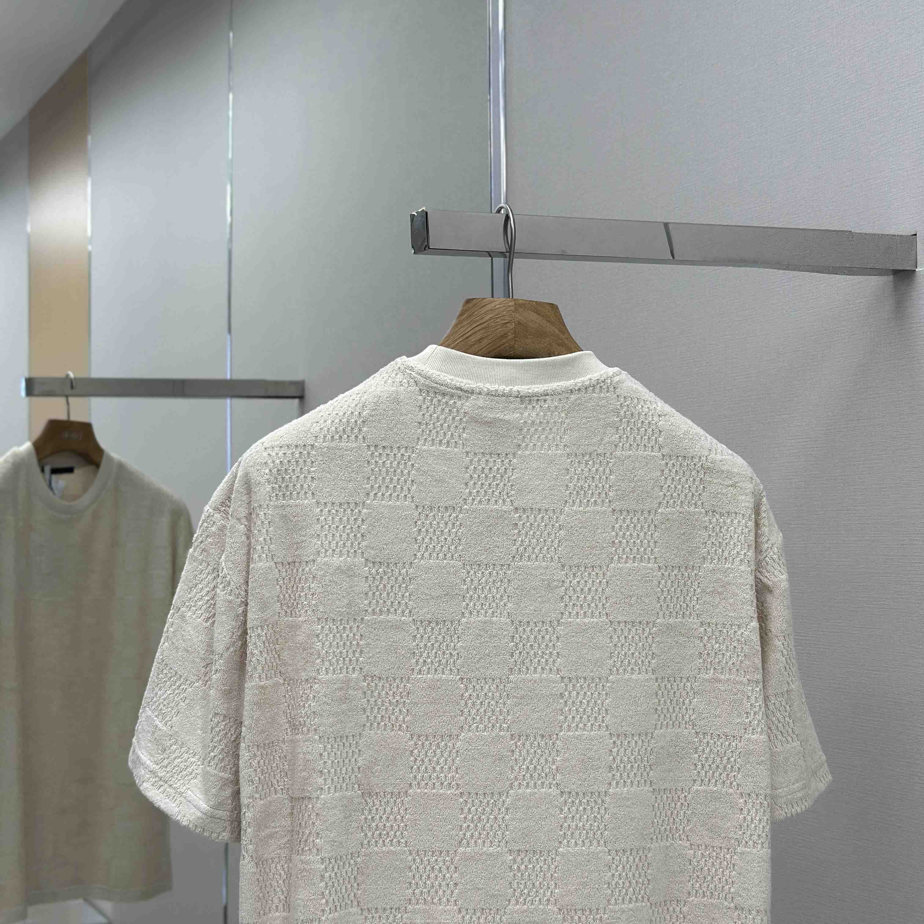 Louis Vuitton Damier French Terry T-Shirt   1AHUVC - FashionPlug