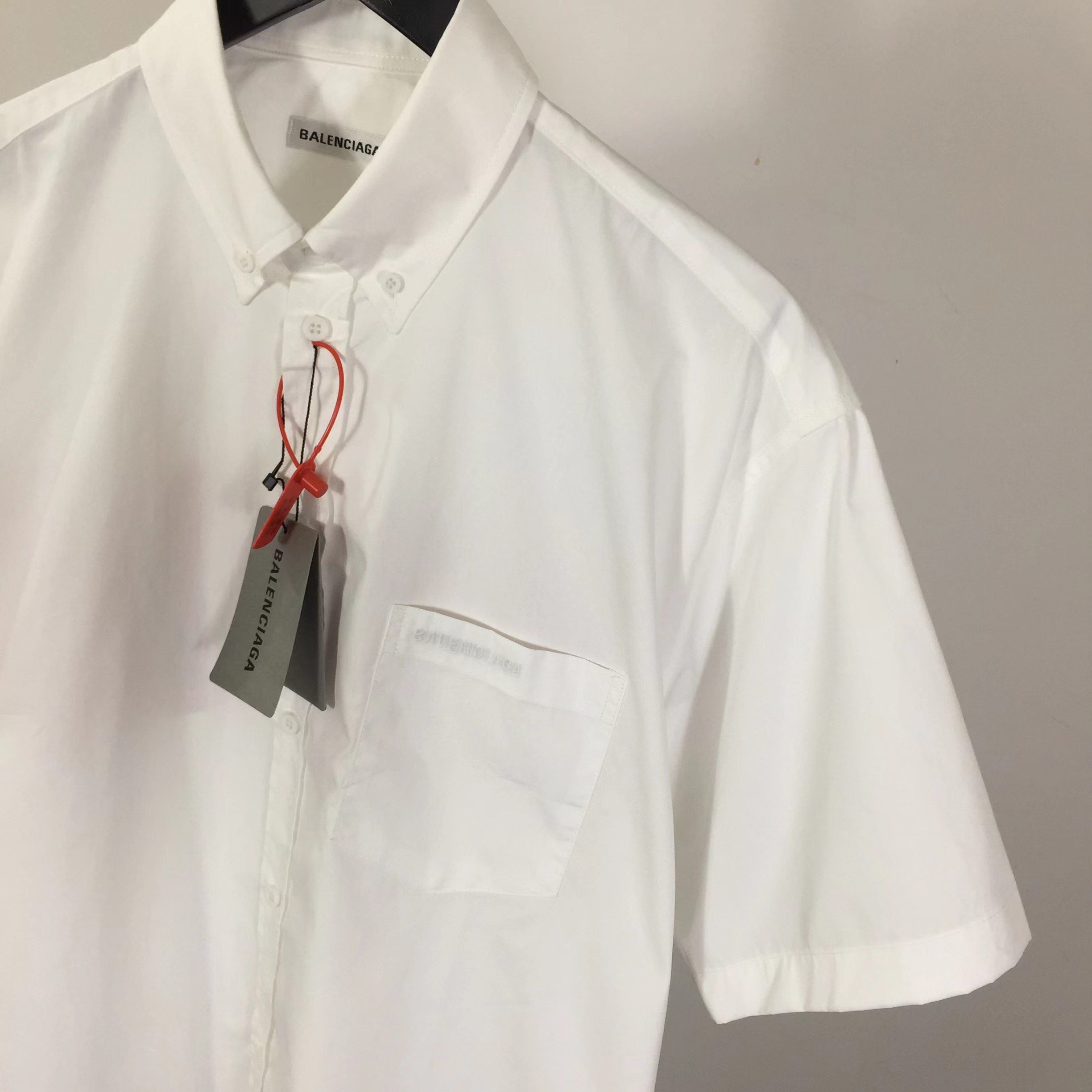 Balenciaga Security Tape Logo  Shirt - FashionPlug