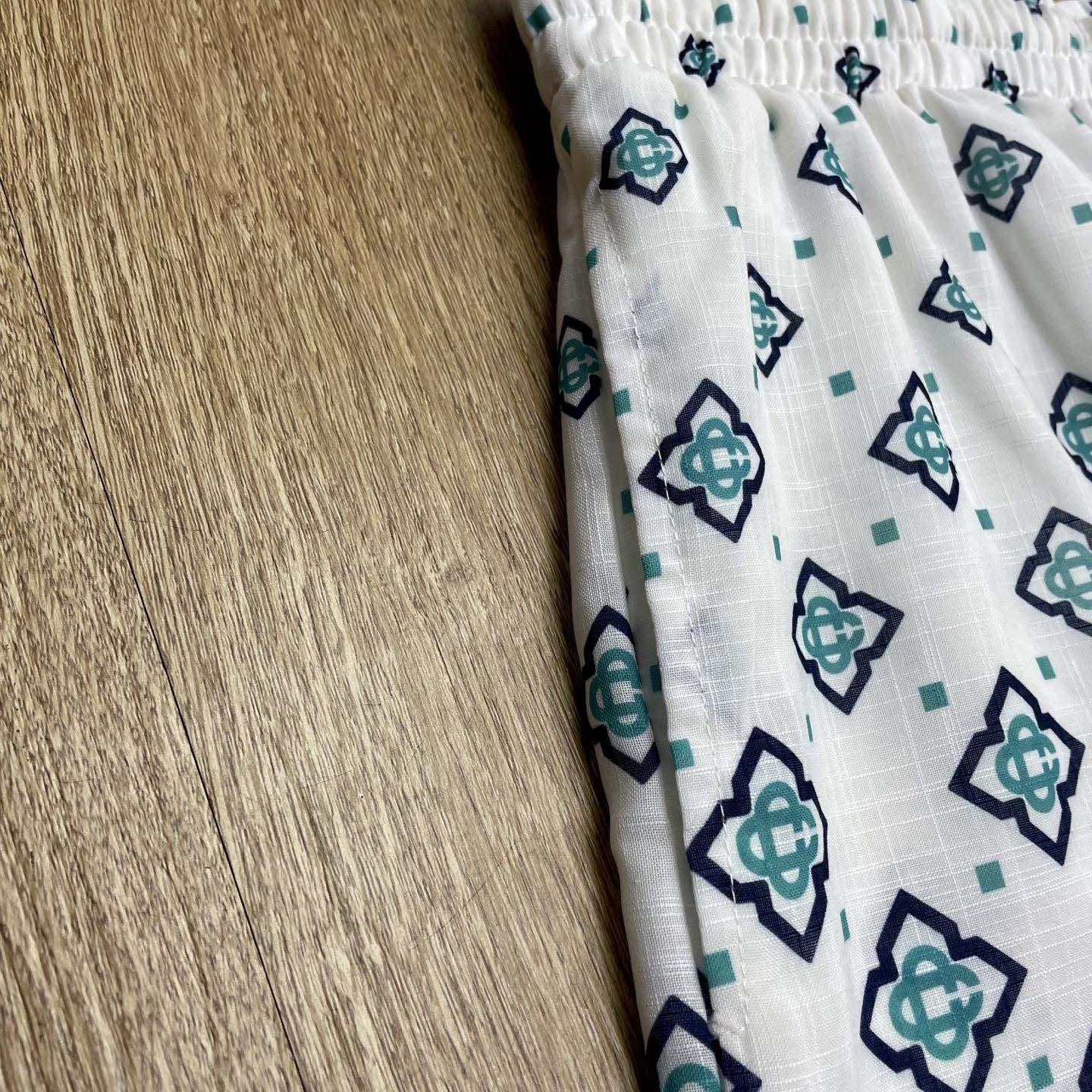 Casablanca Gradient Monogram Silk Shorts    CA3539 - FashionPlug