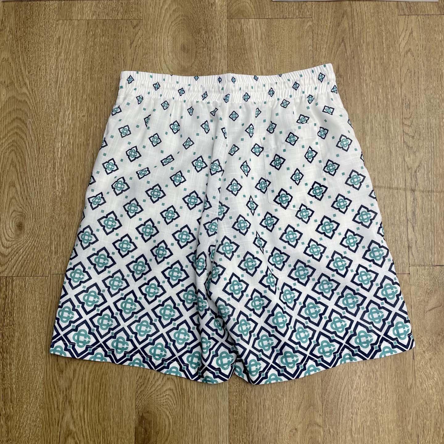 Casablanca Gradient Monogram Silk Shorts    CA3539 - FashionPlug