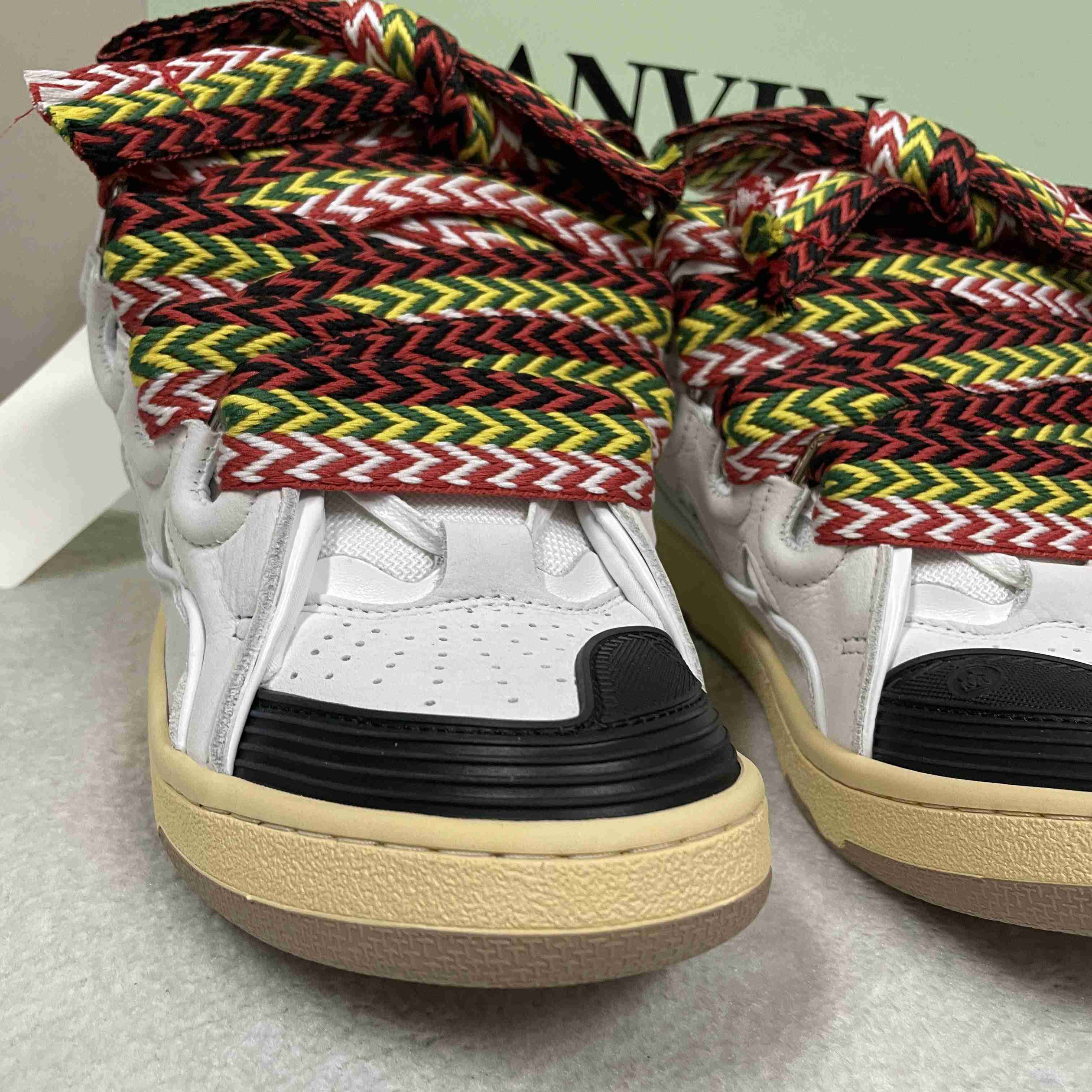 Lanvin Curb lace-up Sneakers - FashionPlug