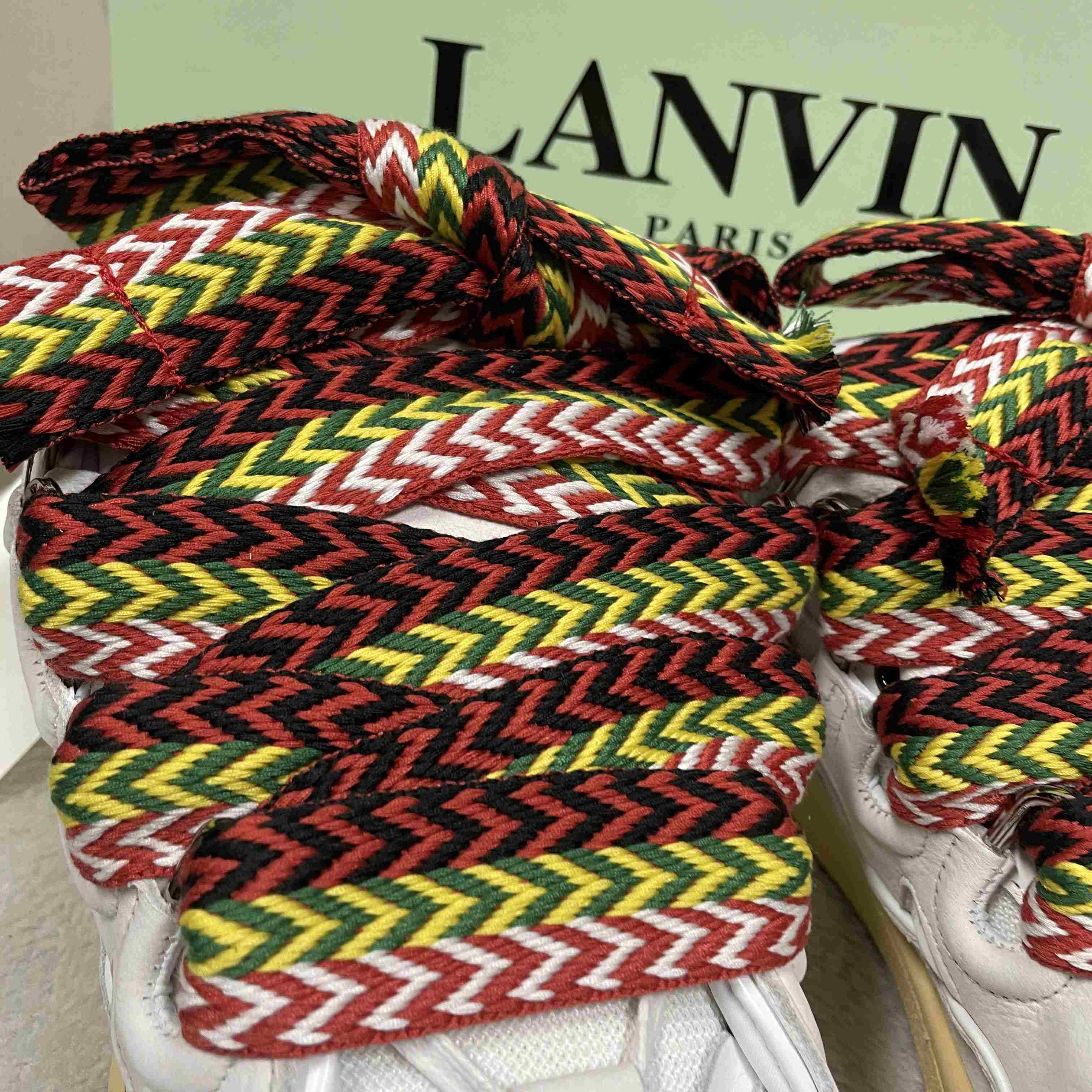 Lanvin Curb lace-up Sneakers - FashionPlug