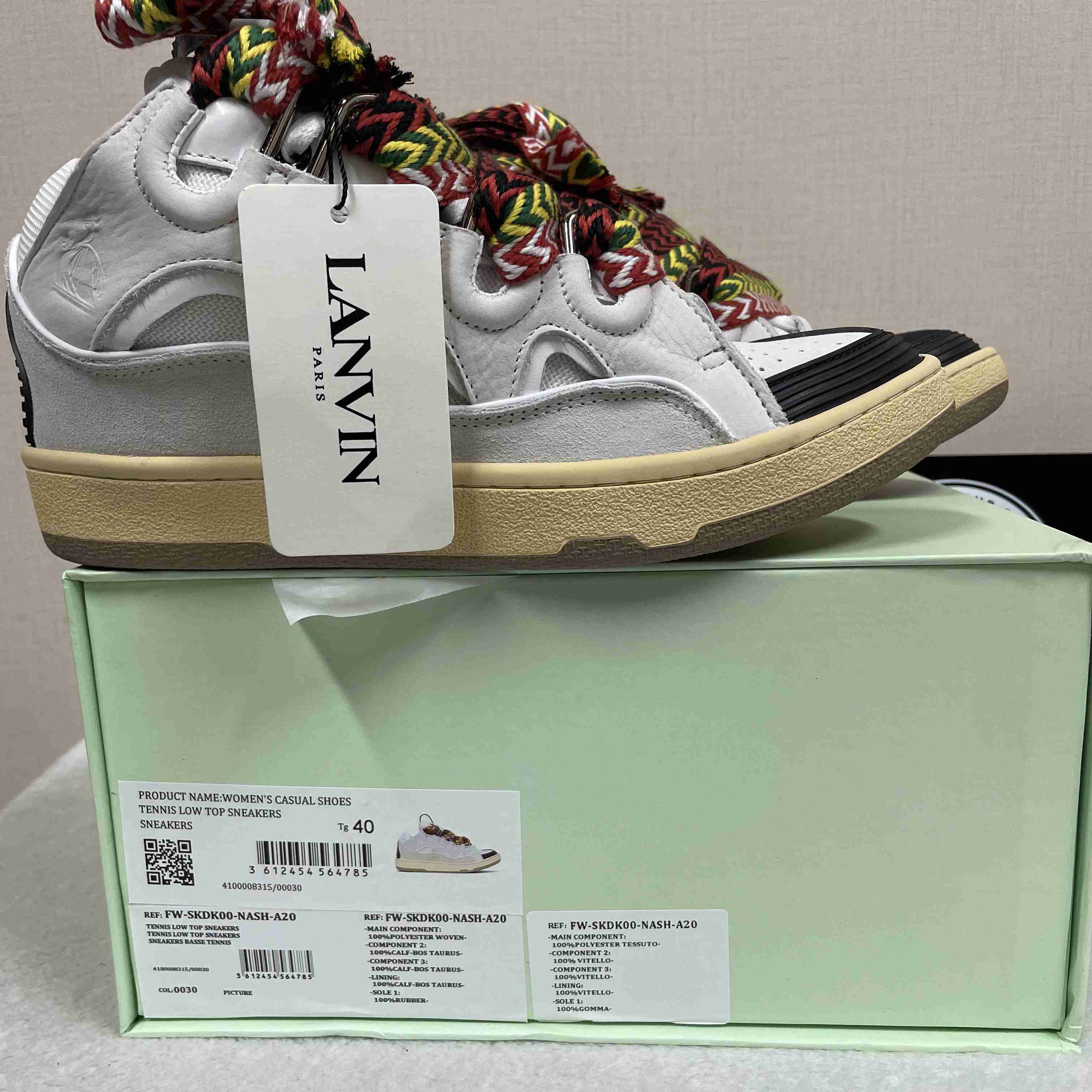 Lanvin Curb lace-up Sneakers - FashionPlug