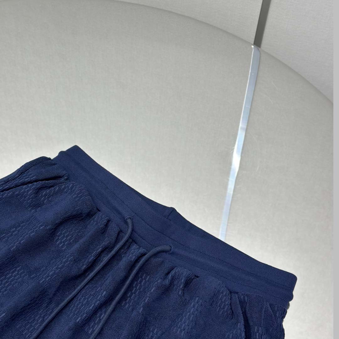Louis Vuitton Damier French Terry Shorts - FashionPlug