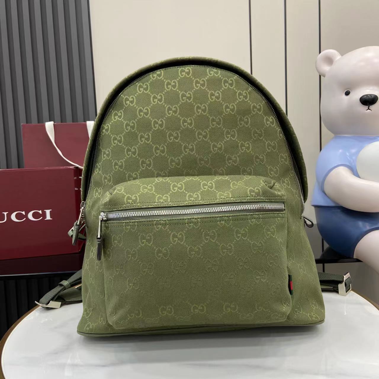 Gucci GG Canvas Medium Backpack - FashionPlug