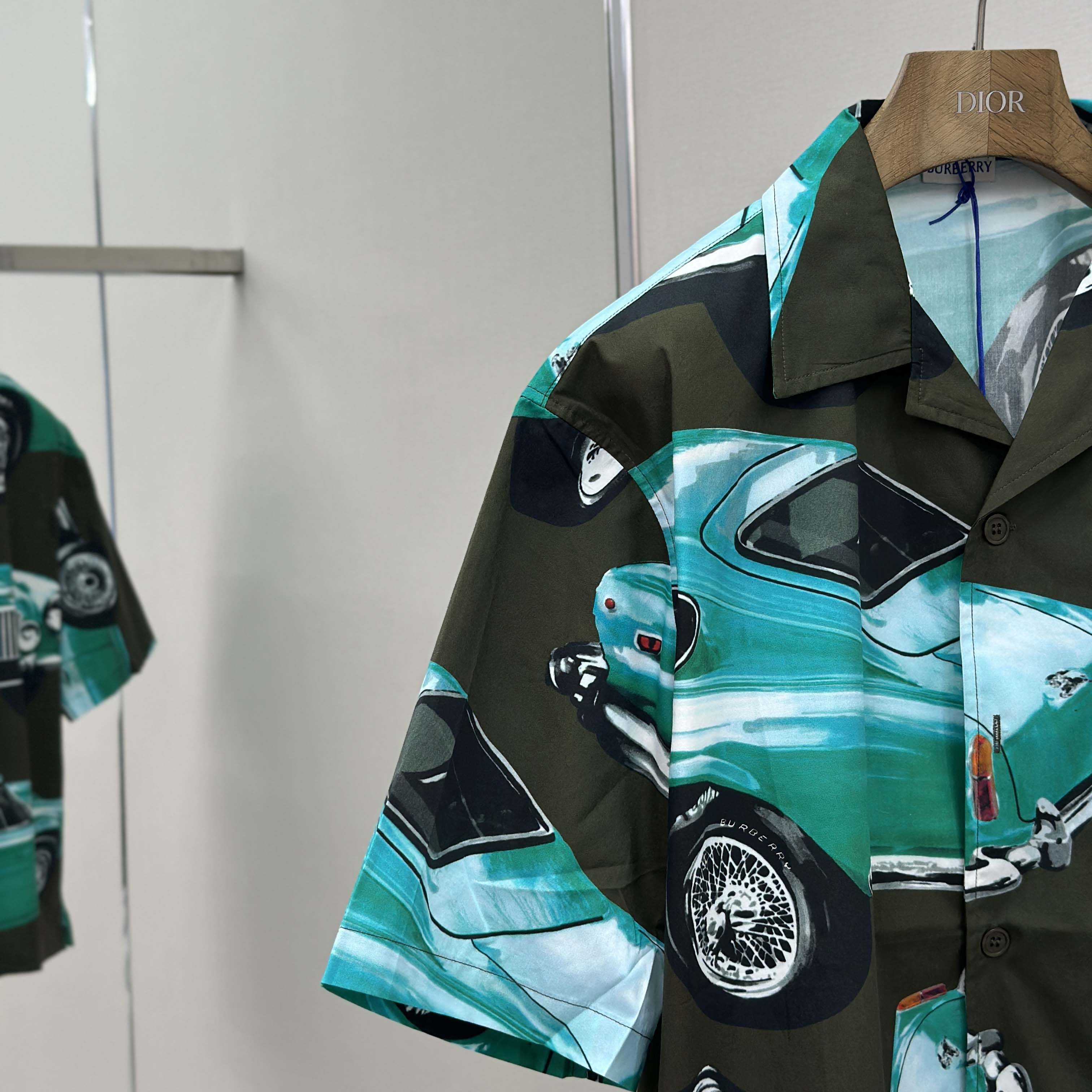 Burberry Relaxed Fit Car Cotton Poplin Shirt - FashionPlug