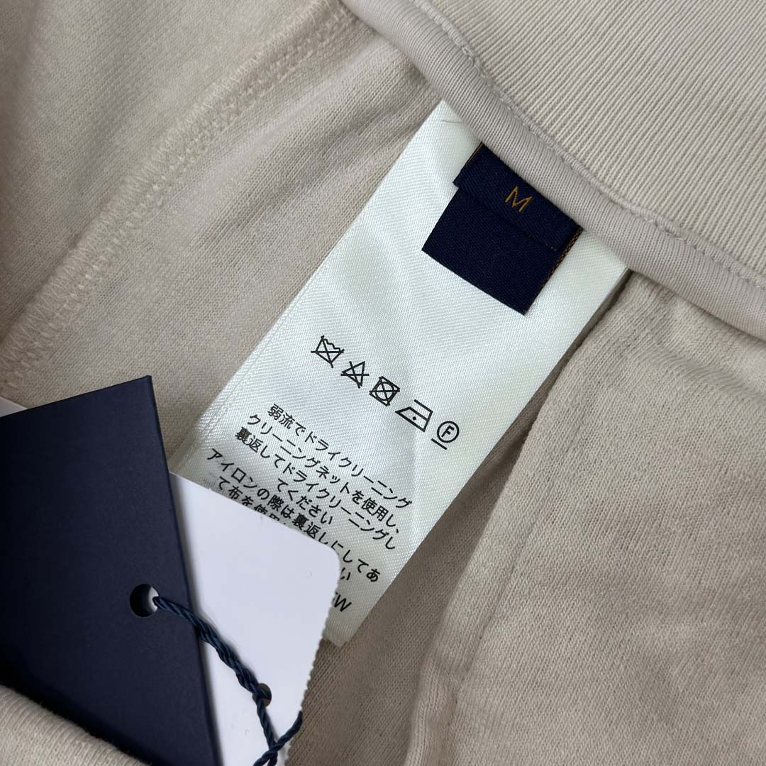 Louis Vuitton Damier French Terry Shorts   1AHUVJ - FashionPlug