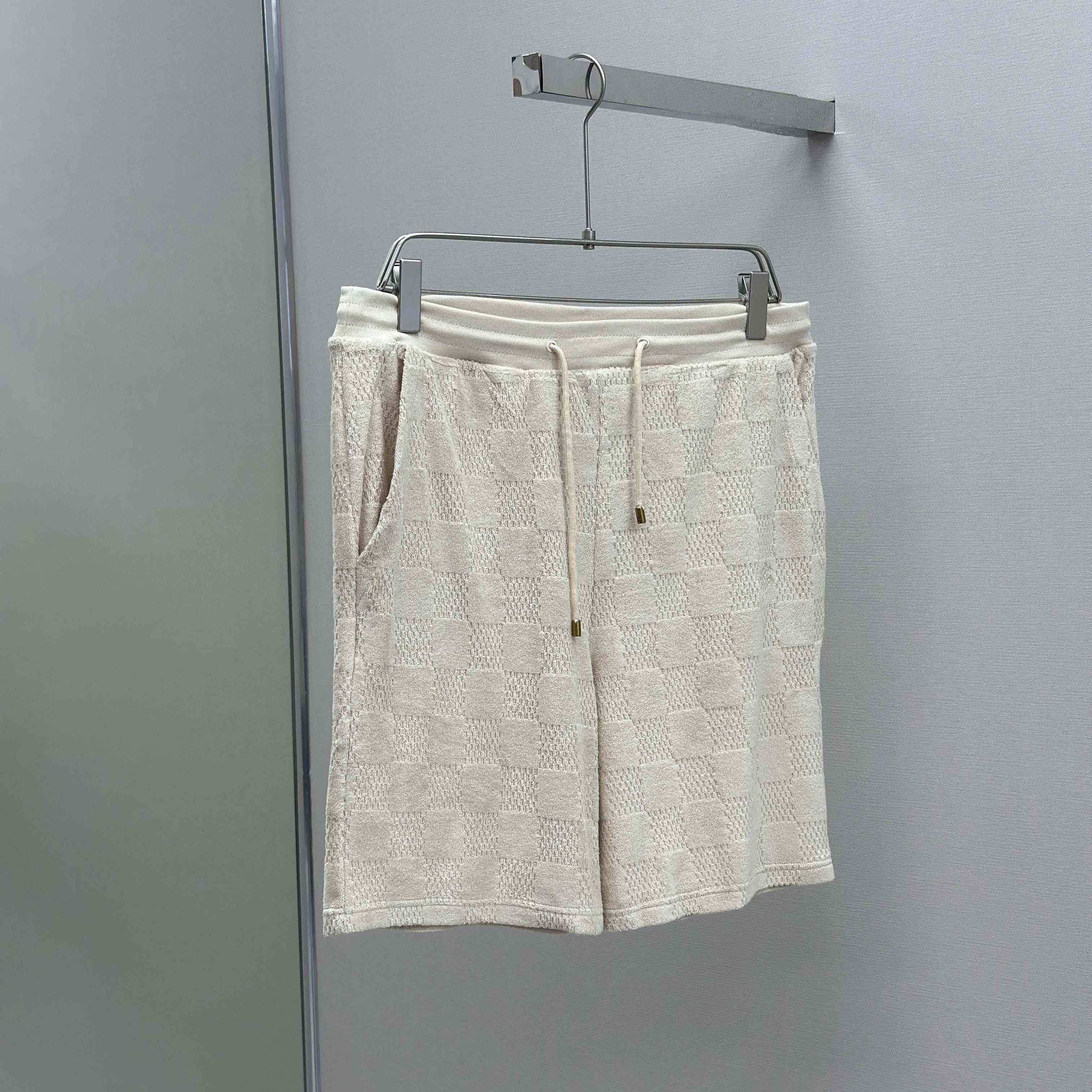 Louis Vuitton Damier French Terry Shorts   1AHUVJ - FashionPlug