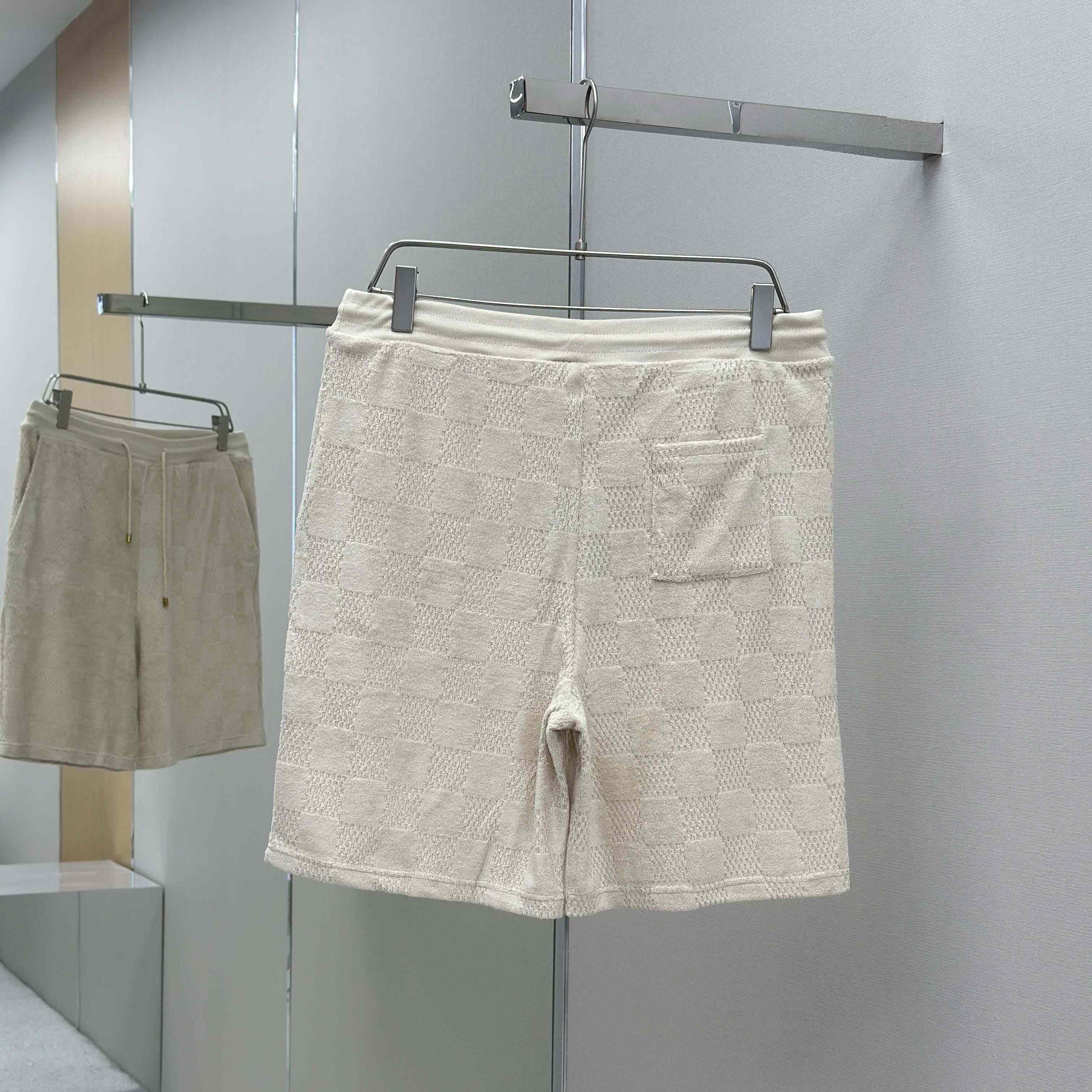 Louis Vuitton Damier French Terry Shorts   1AHUVJ - FashionPlug