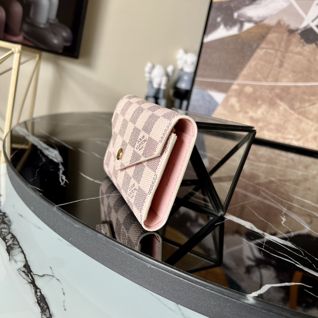 Louis Vuitton Victorine Wallet Damier Azur Canvas  N64022 - FashionPlug