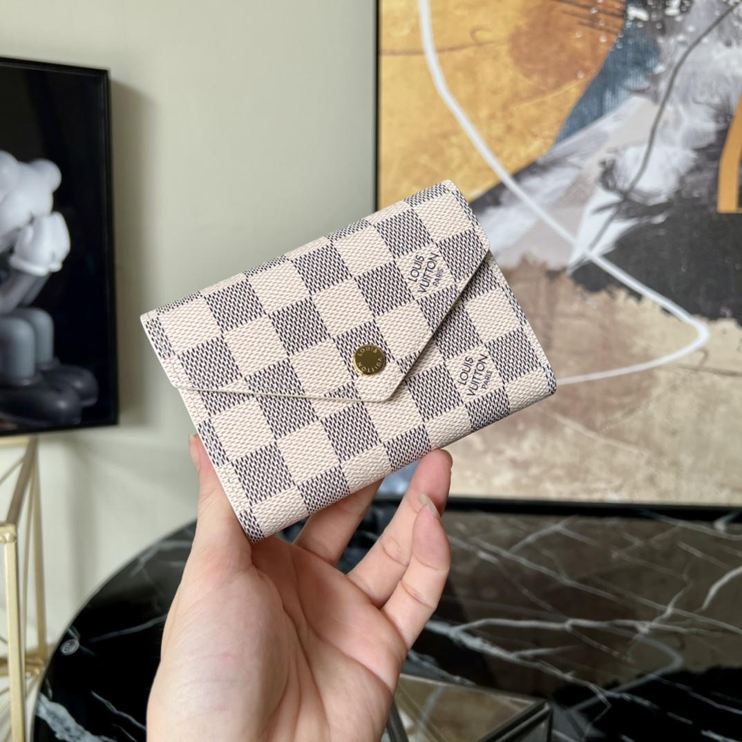 Louis Vuitton Victorine Wallet Damier Azur Canvas  N64022 - FashionPlug
