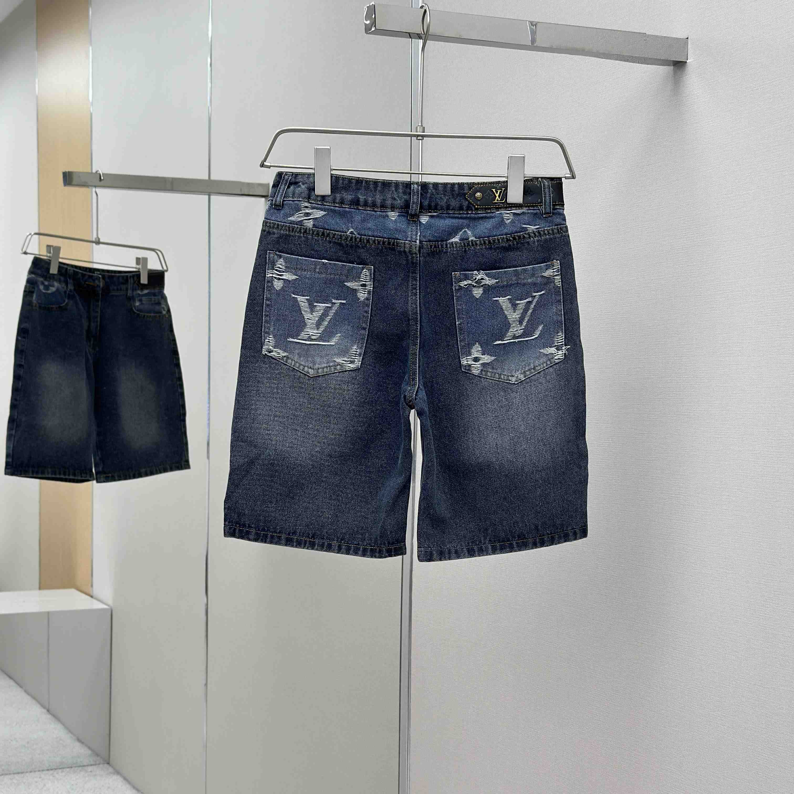 Louis Vuitton Denim Shorts - FashionPlug