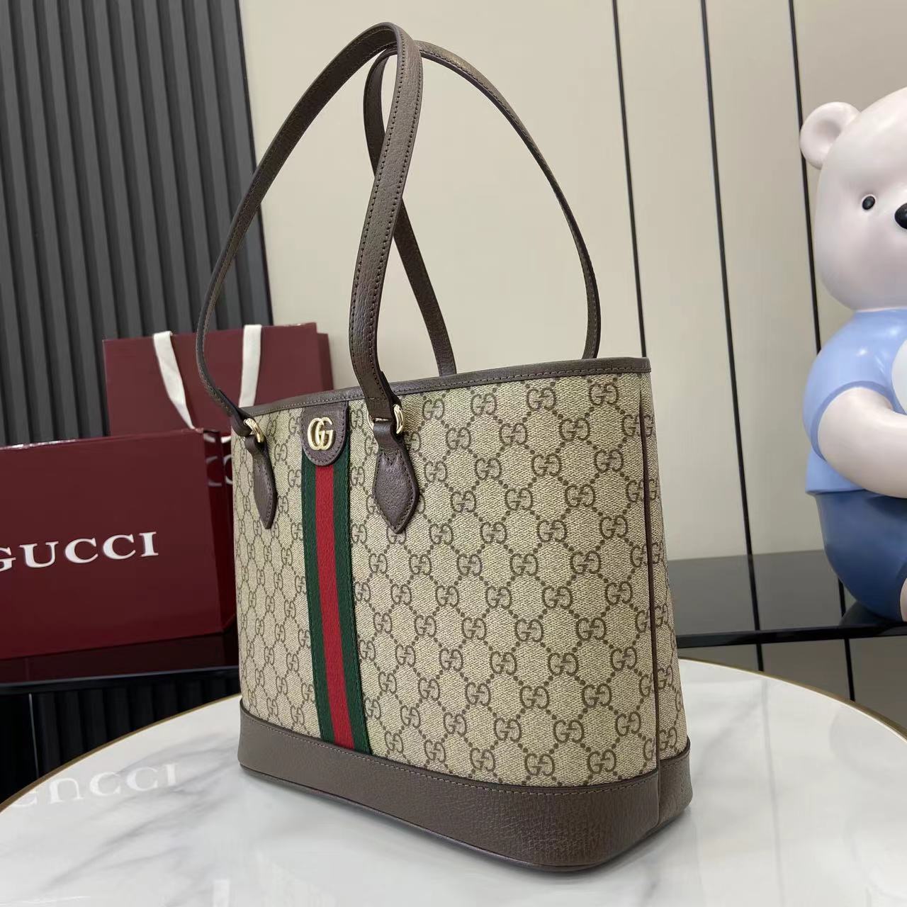 Gucci Ophidia Medium Tote Bag - FashionPlug