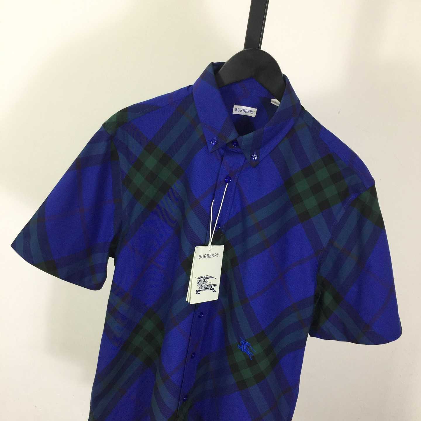 Burberry Men's Check cotton shirt - FashionPlug