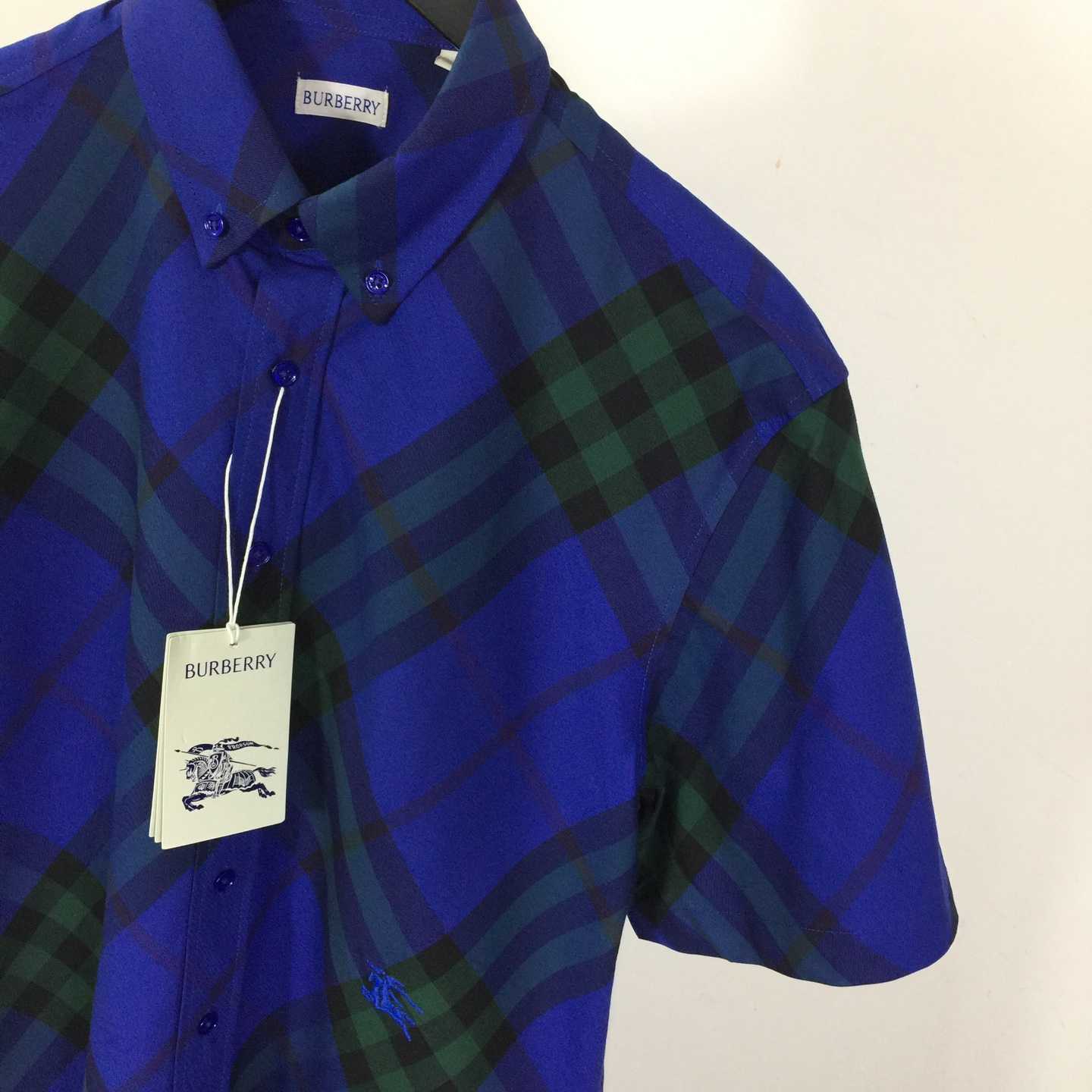 Burberry Men's Check cotton shirt - FashionPlug