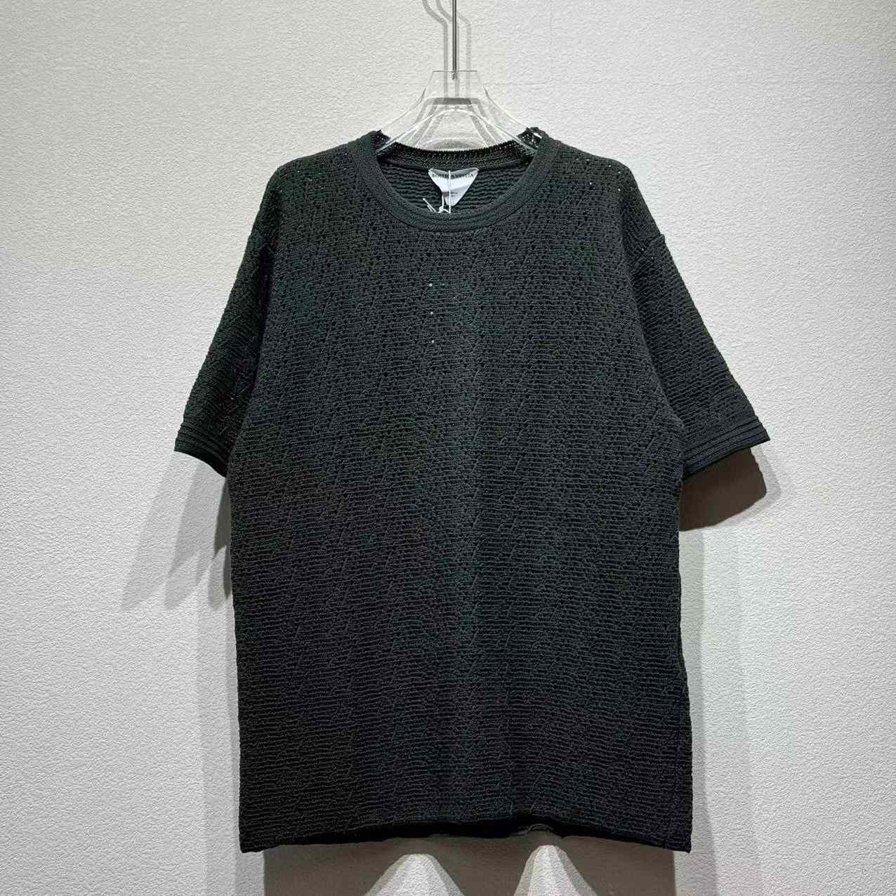 Bottega Veneta Men's Crochet Knit Tee - FashionPlug