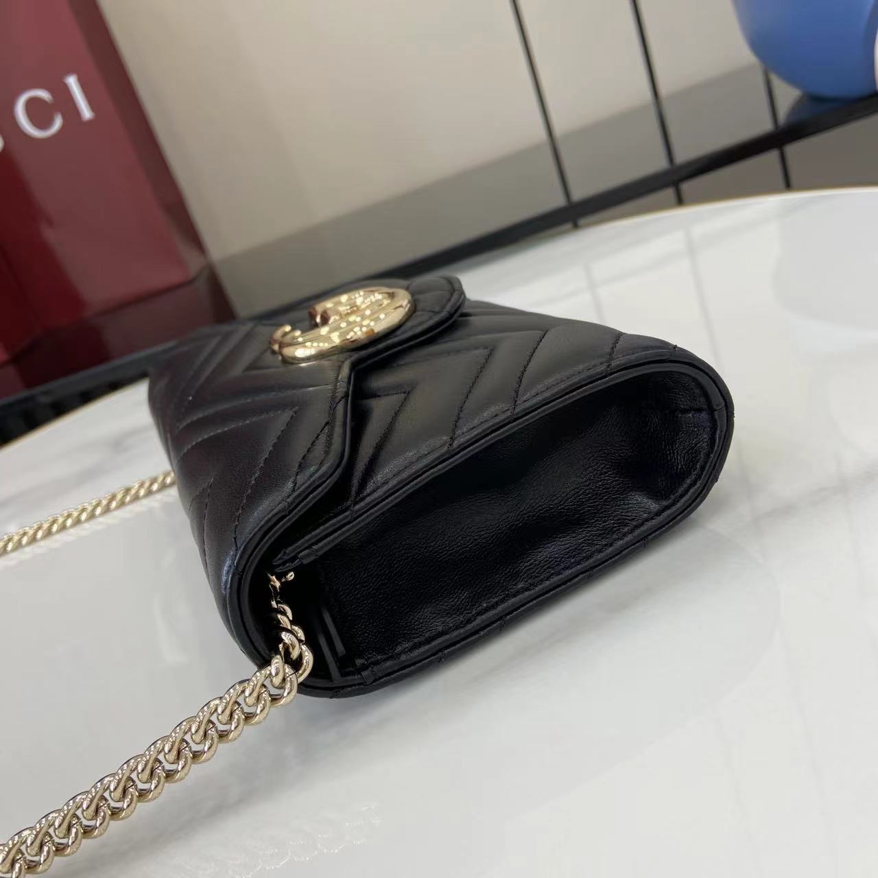 Gucci GG Marmont Wallet On Chain - FashionPlug