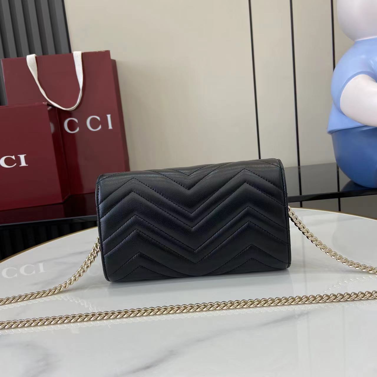 Gucci GG Marmont Wallet On Chain - FashionPlug