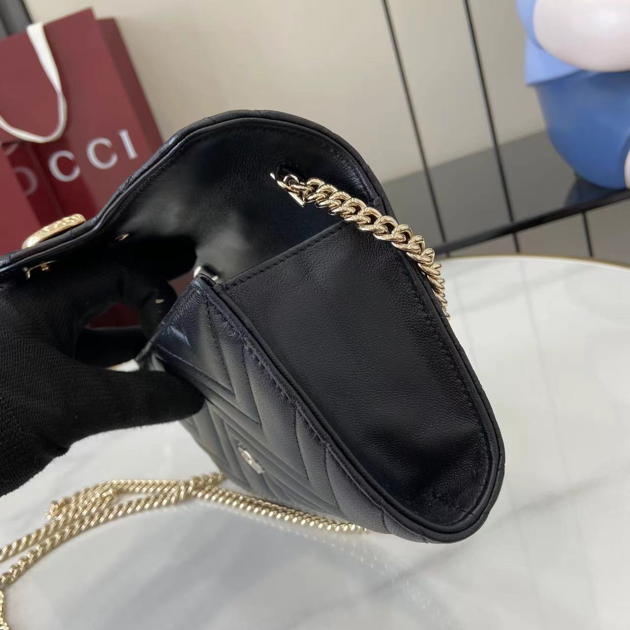 Gucci GG Marmont Wallet On Chain - FashionPlug