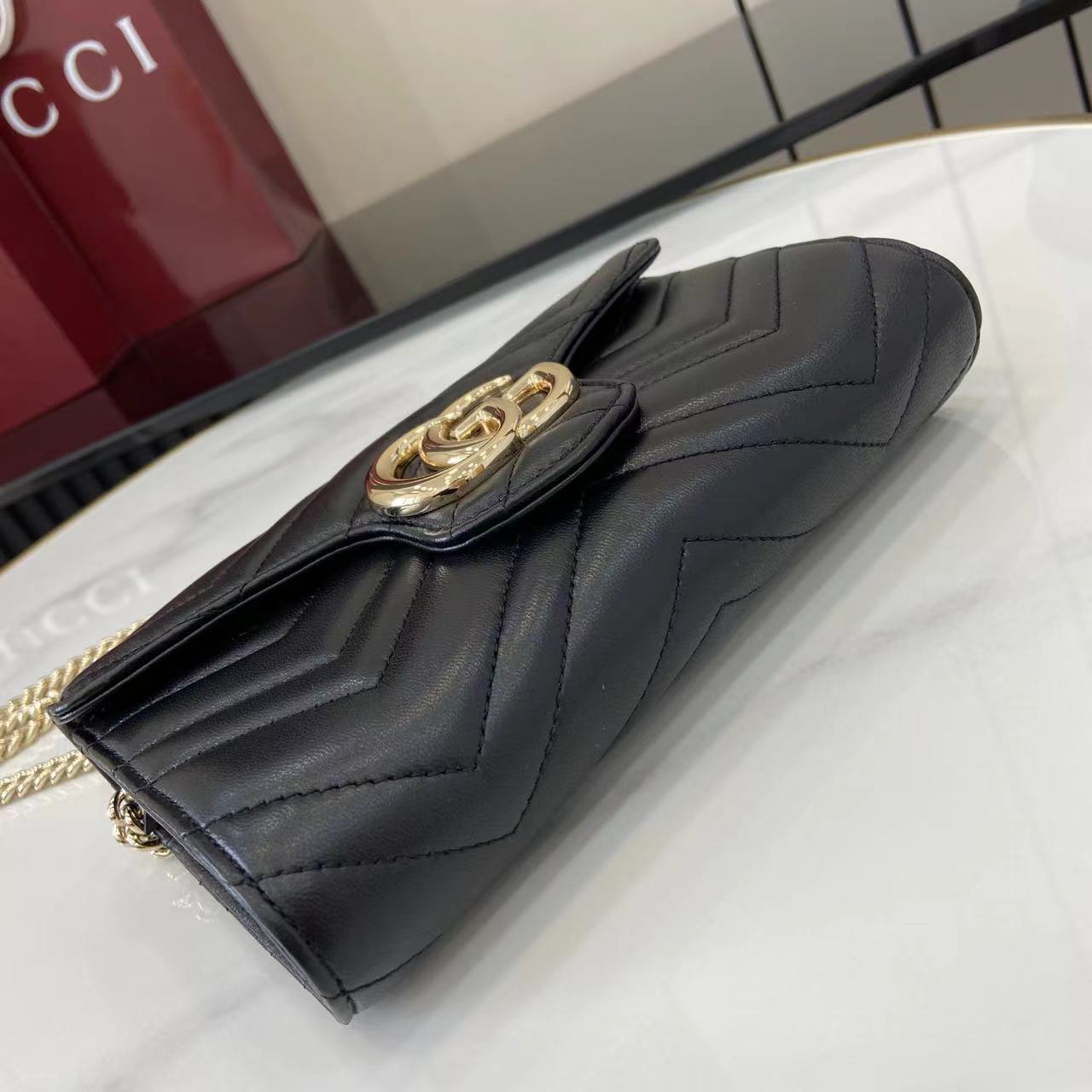 Gucci GG Marmont Wallet On Chain - FashionPlug