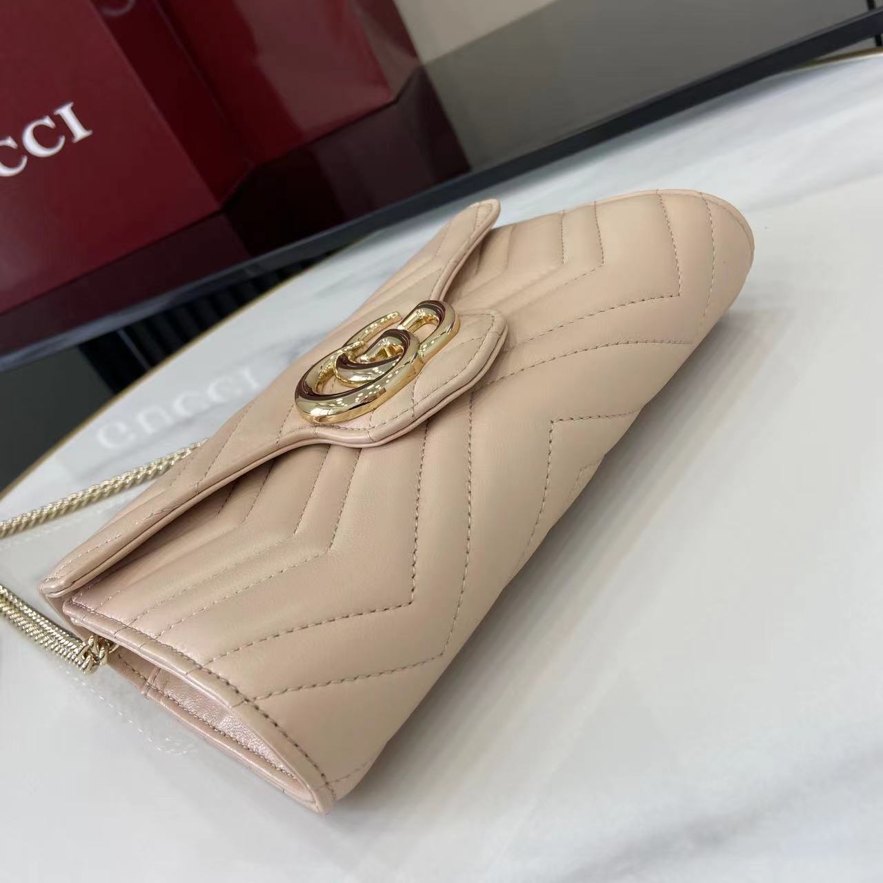 Gucci GG Marmont Wallet On Chain - FashionPlug