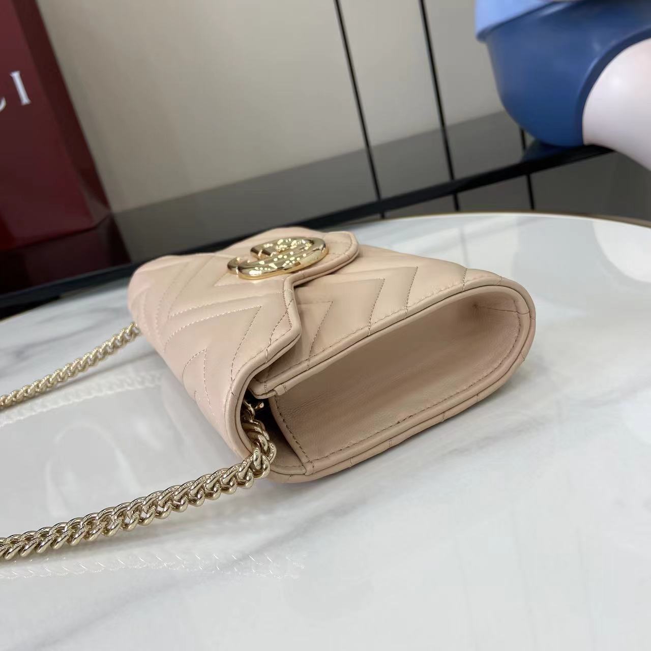 Gucci GG Marmont Wallet On Chain - FashionPlug
