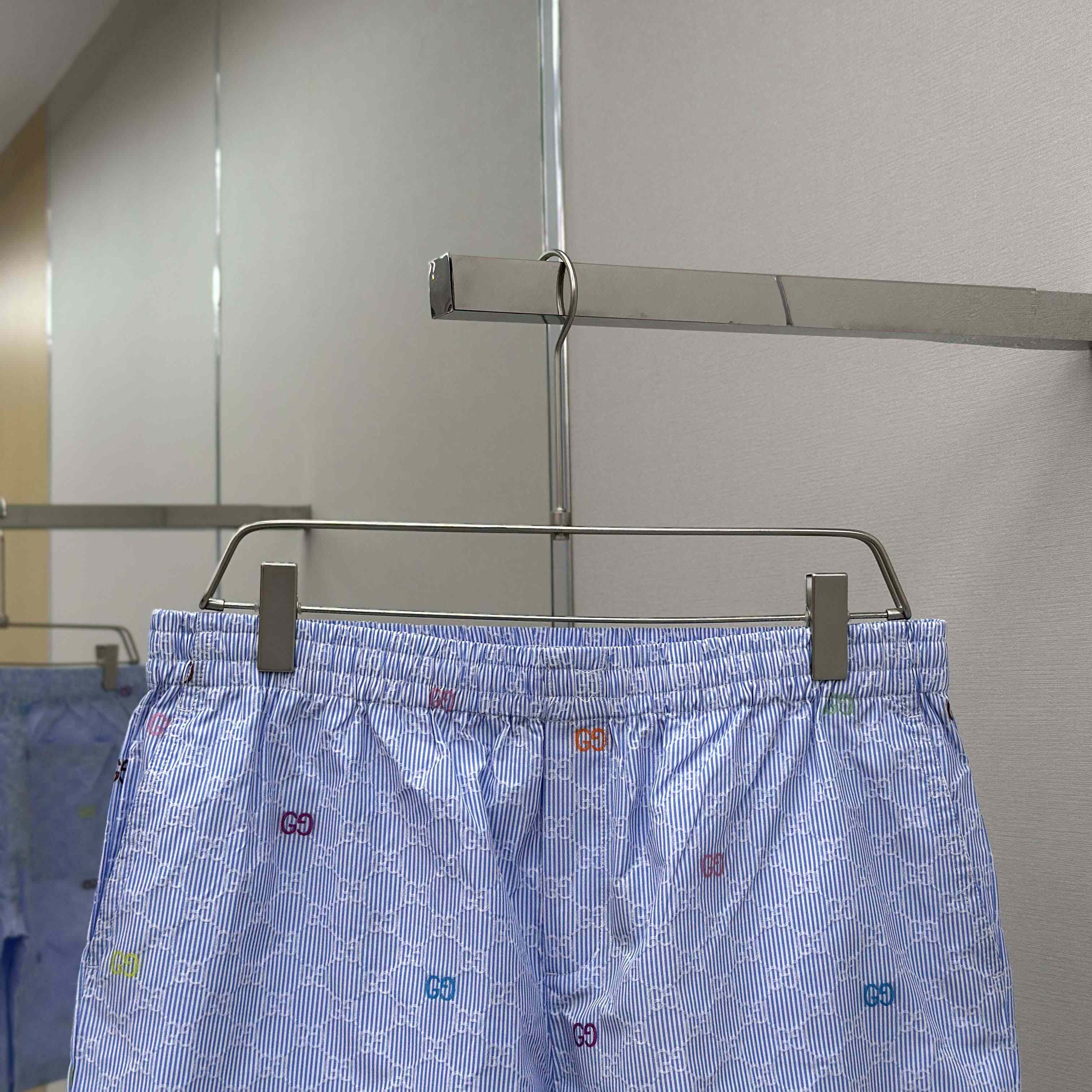 Gucci Striped Cotton Shorts - FashionPlug
