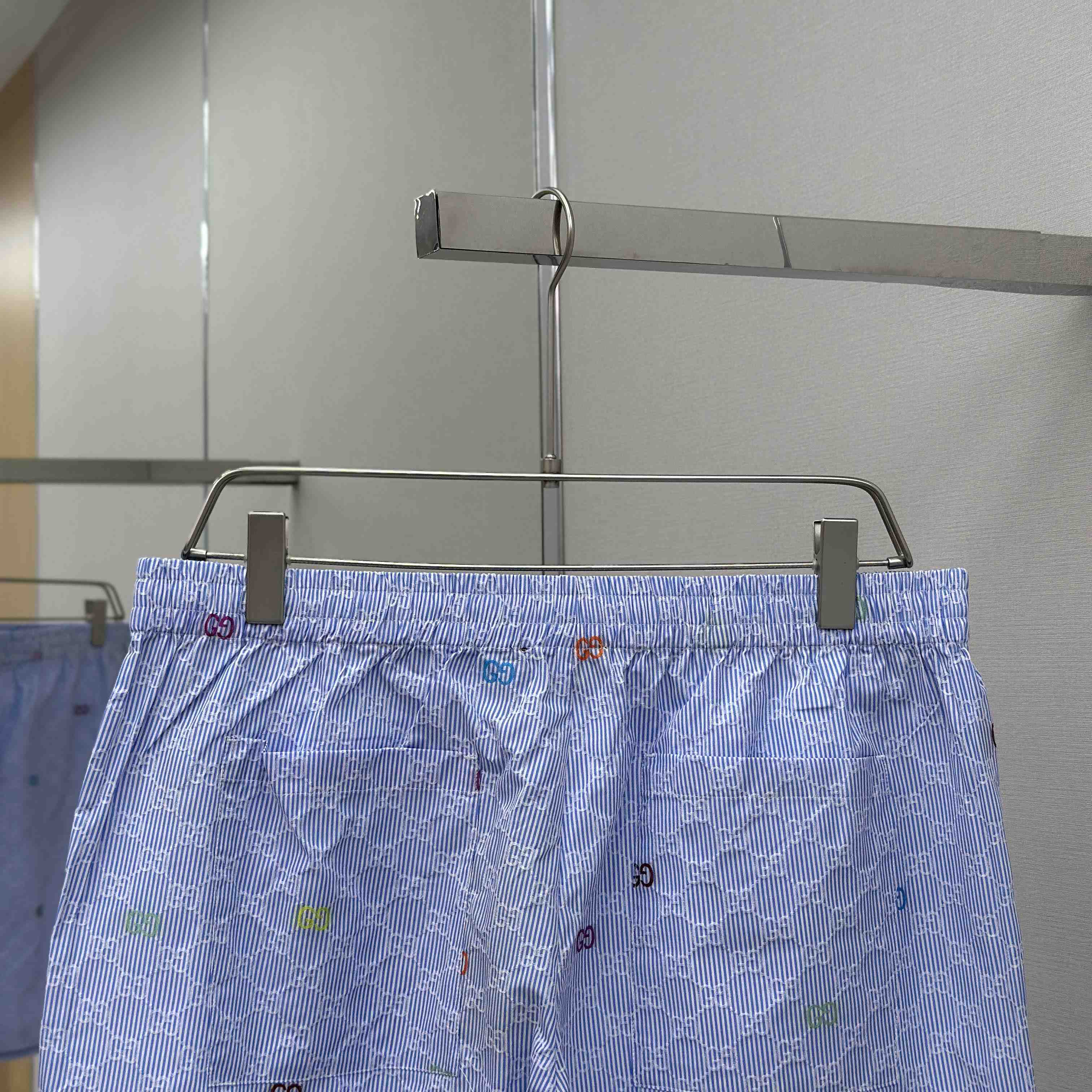 Gucci Striped Cotton Shorts - FashionPlug
