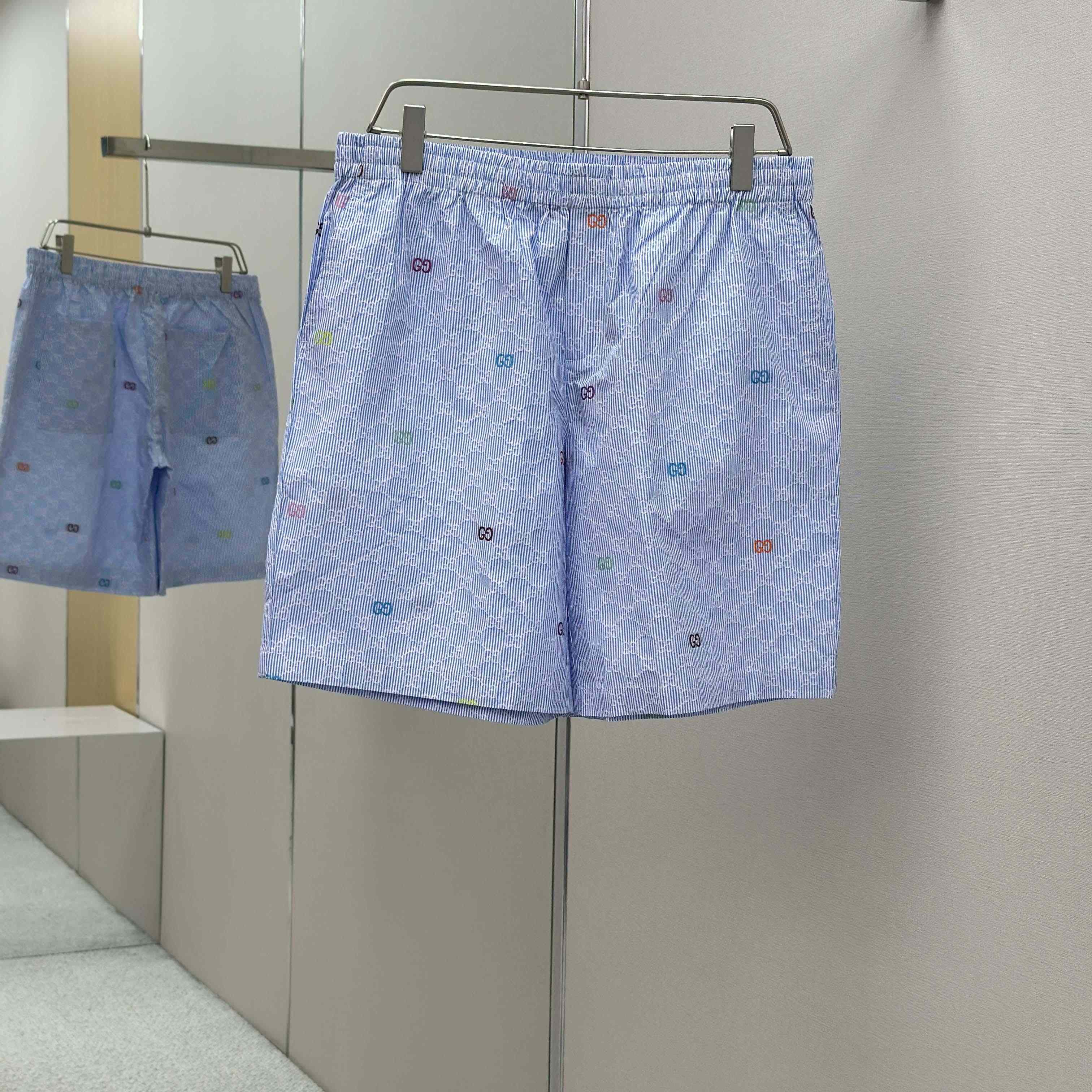 Gucci Striped Cotton Shorts - FashionPlug
