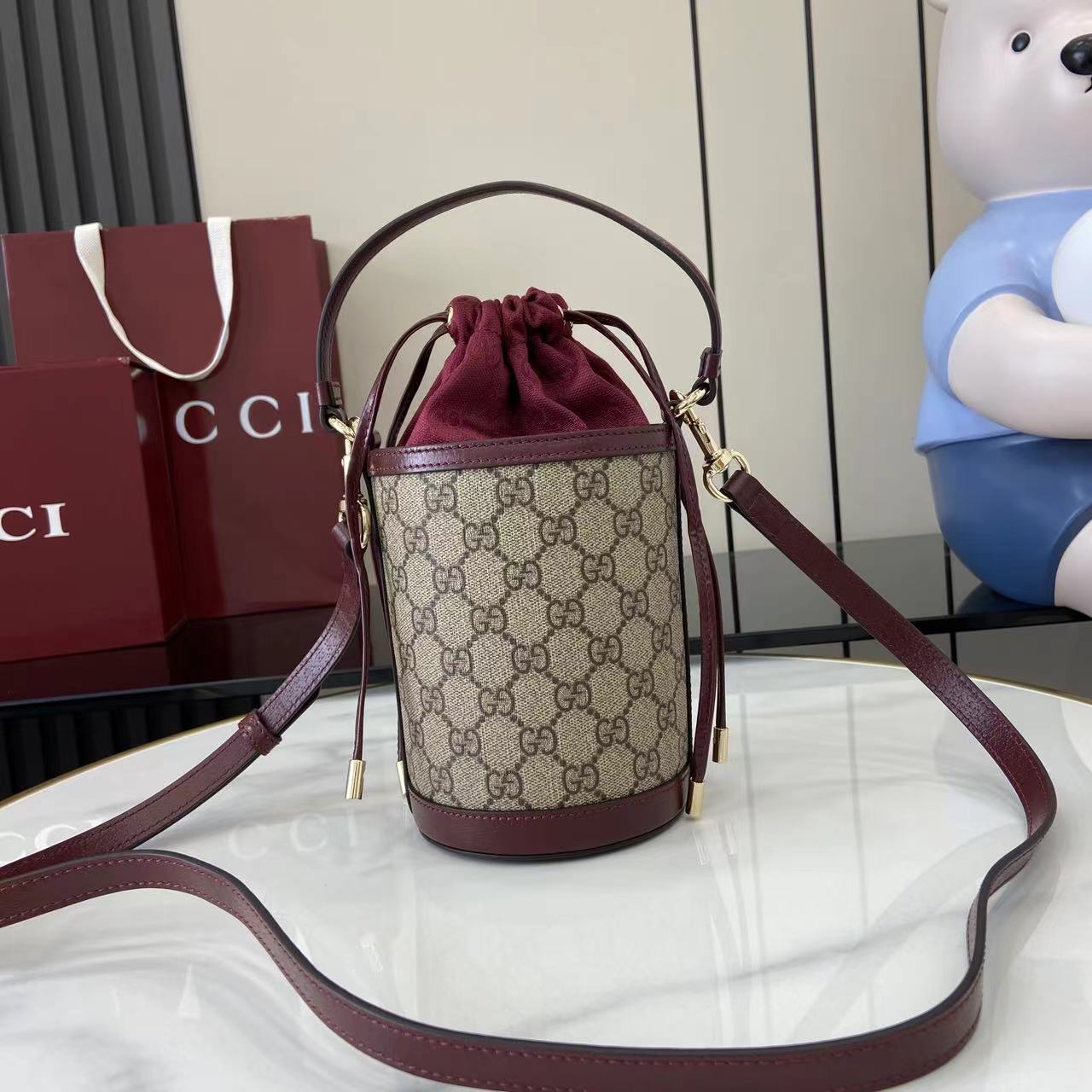 Gucci Ophidia Mini Bucket Bag   - FashionPlug