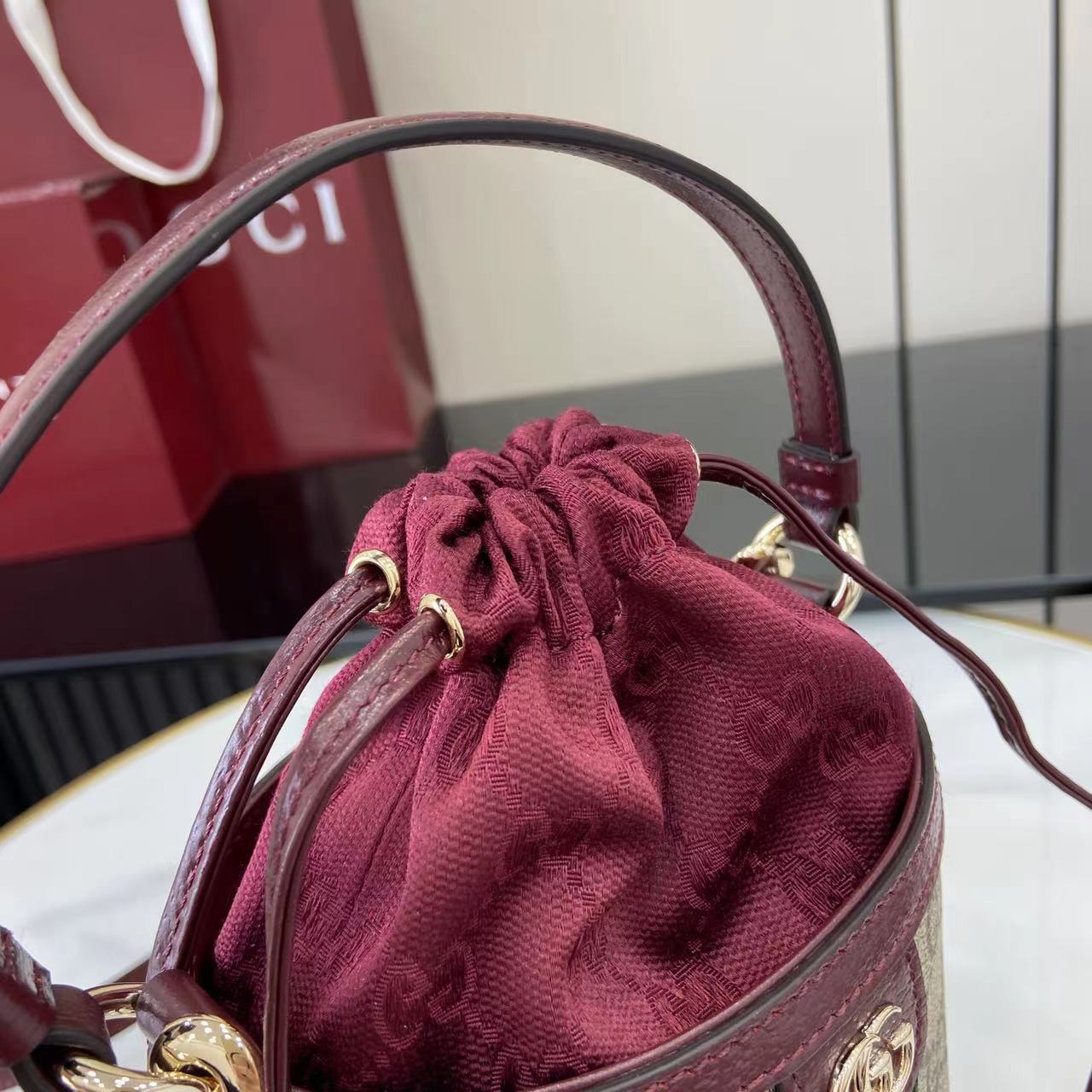 Gucci Ophidia Mini Bucket Bag   - FashionPlug