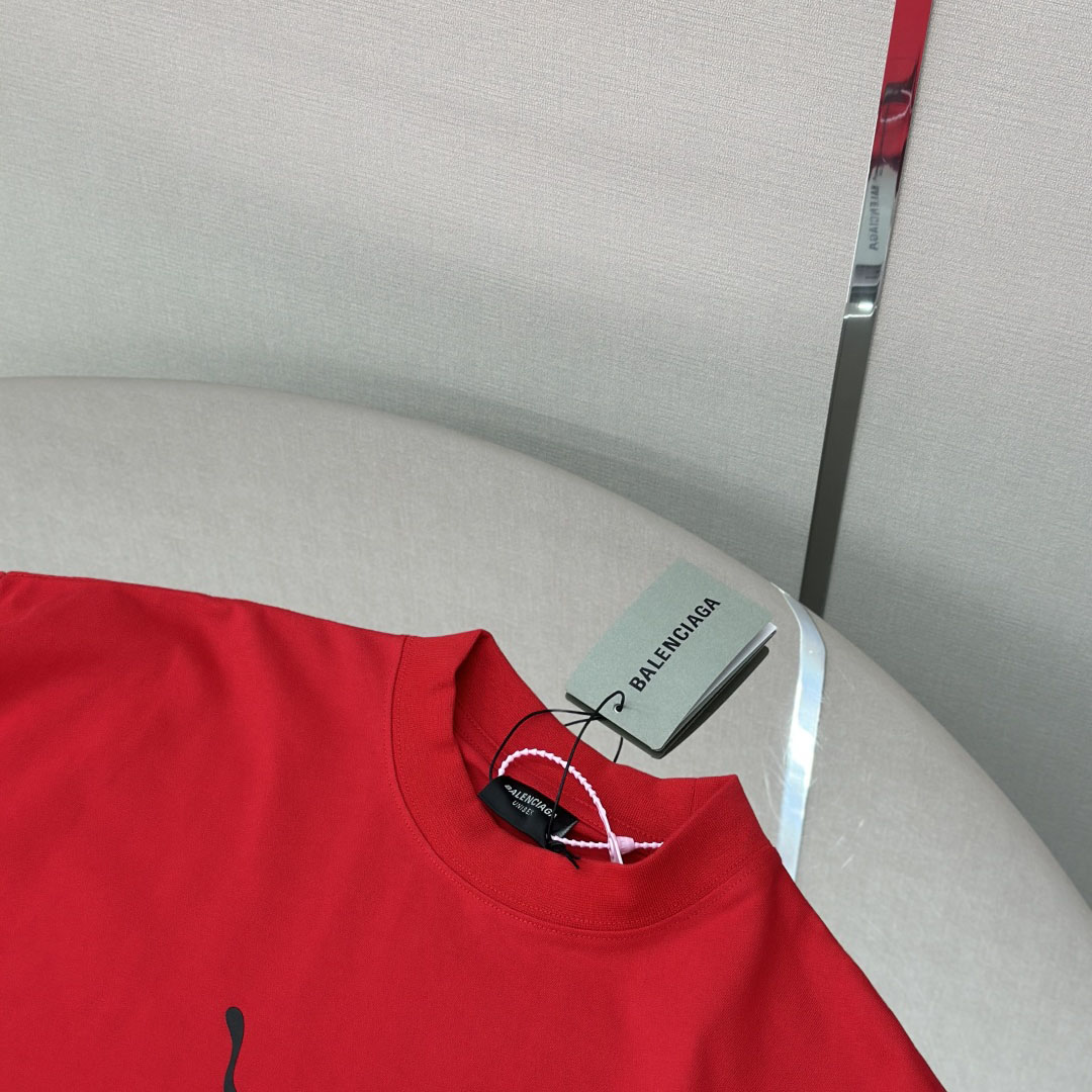 Balenciaga I PUMA Oversized T-Shirt in Red Dry Jersey - FashionPlug