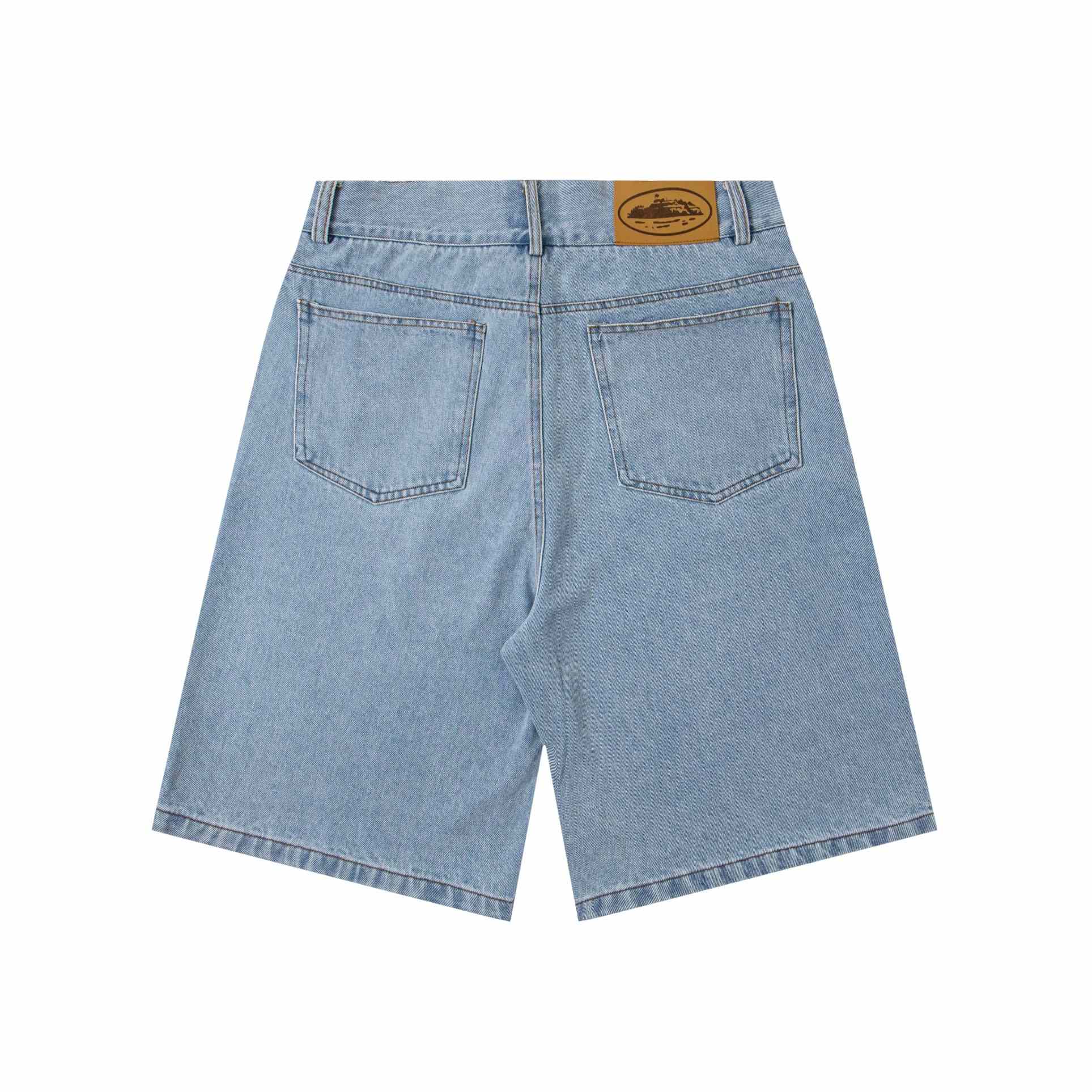 Corteiz Alcatraz Baggy Denim Shorts - FashionPlug