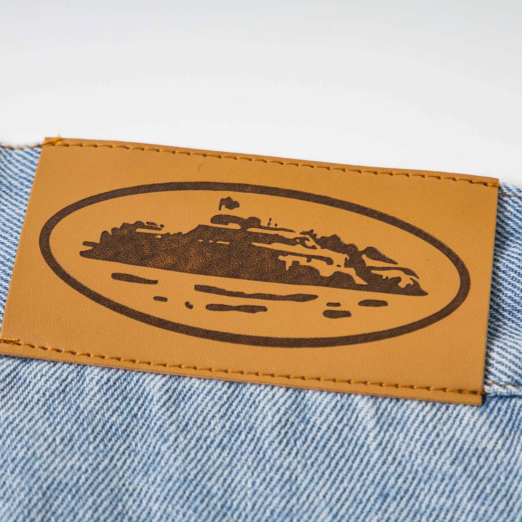Corteiz Alcatraz Baggy Denim Shorts - FashionPlug