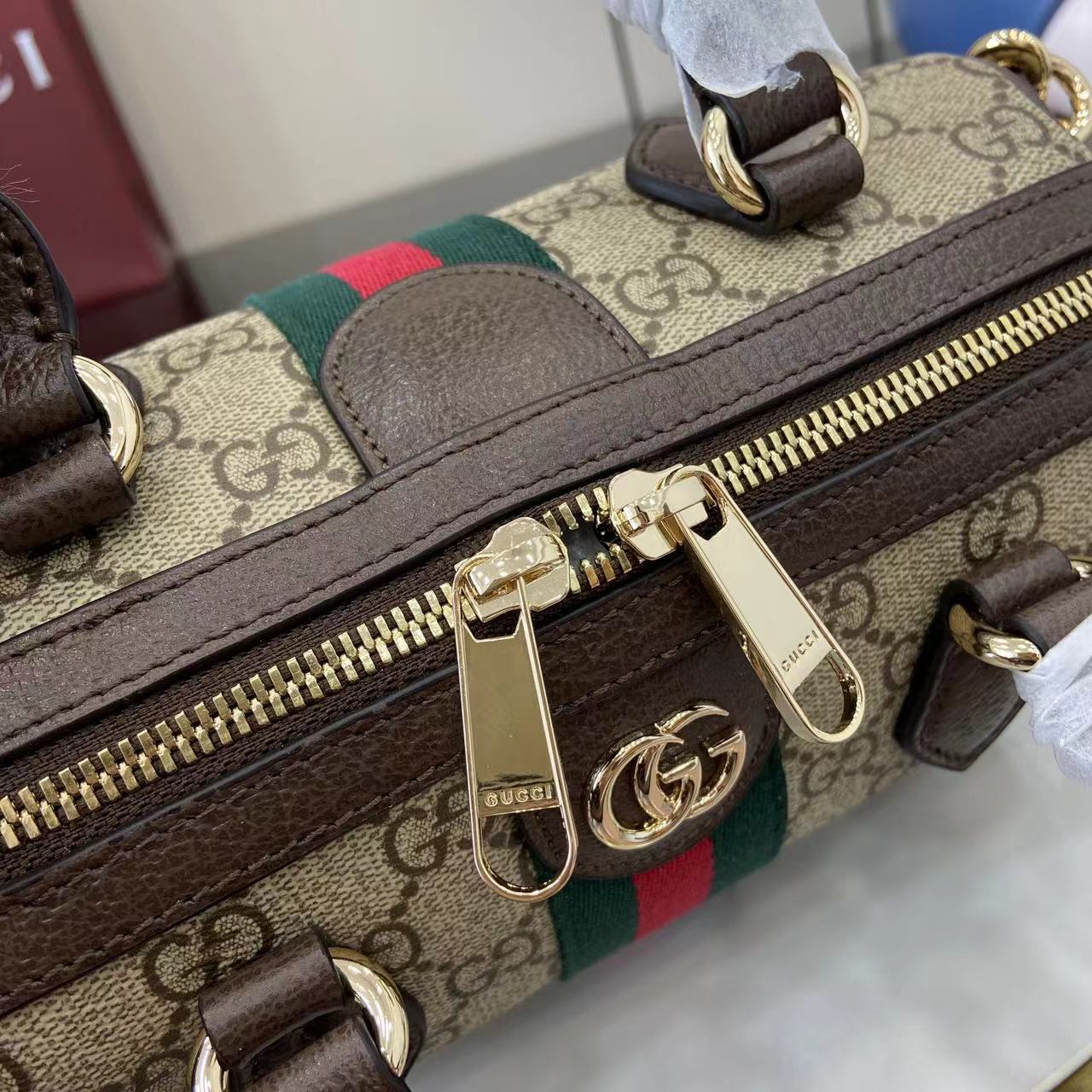 Gucci Ophidia small Boston Bag - FashionPlug