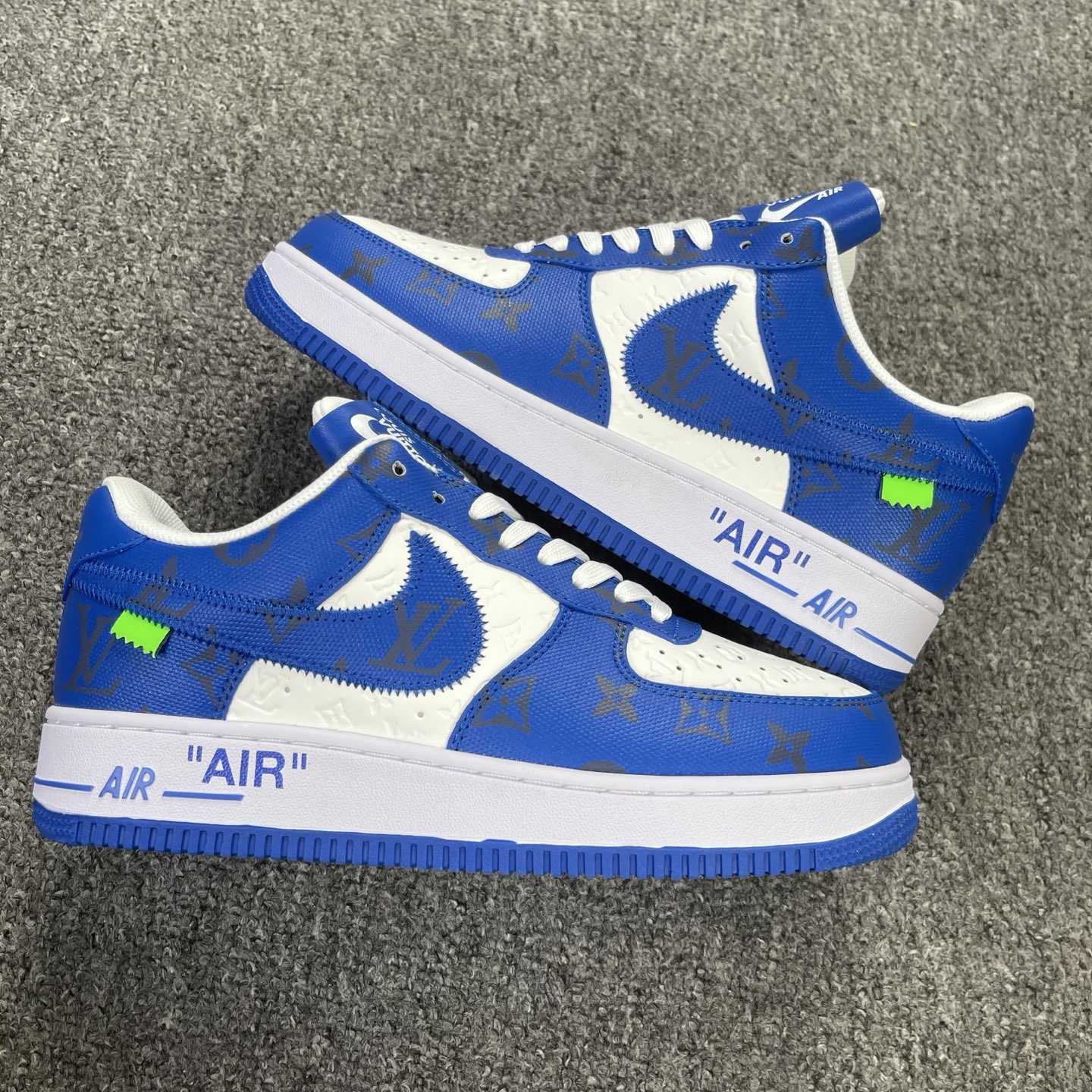 Nike x Louis Vuitton Air Force 1 Low "Virgil Abloh - White/Blue" sneakers - FashionPlug