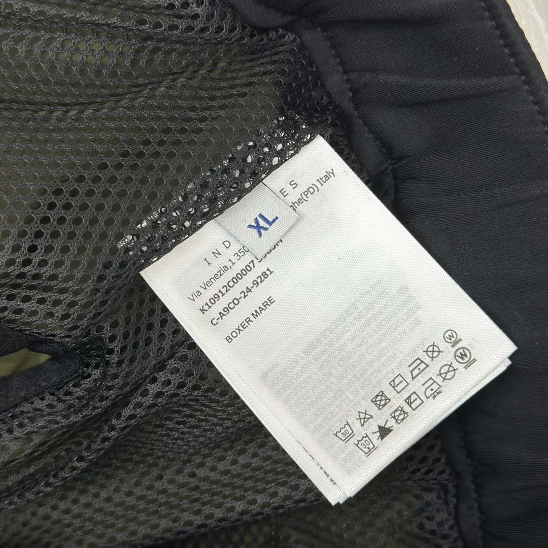 Moncler Logo Patch Swim Shorts - FashionPlug