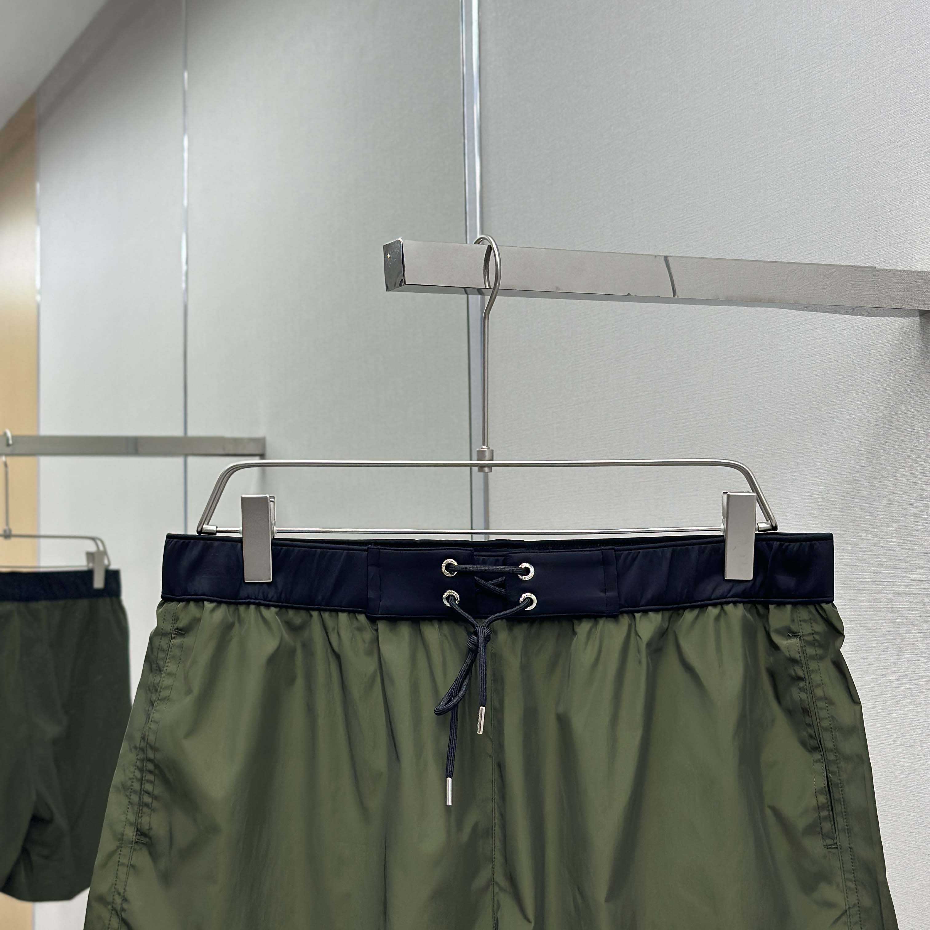 Moncler Logo Patch Swim Shorts - FashionPlug