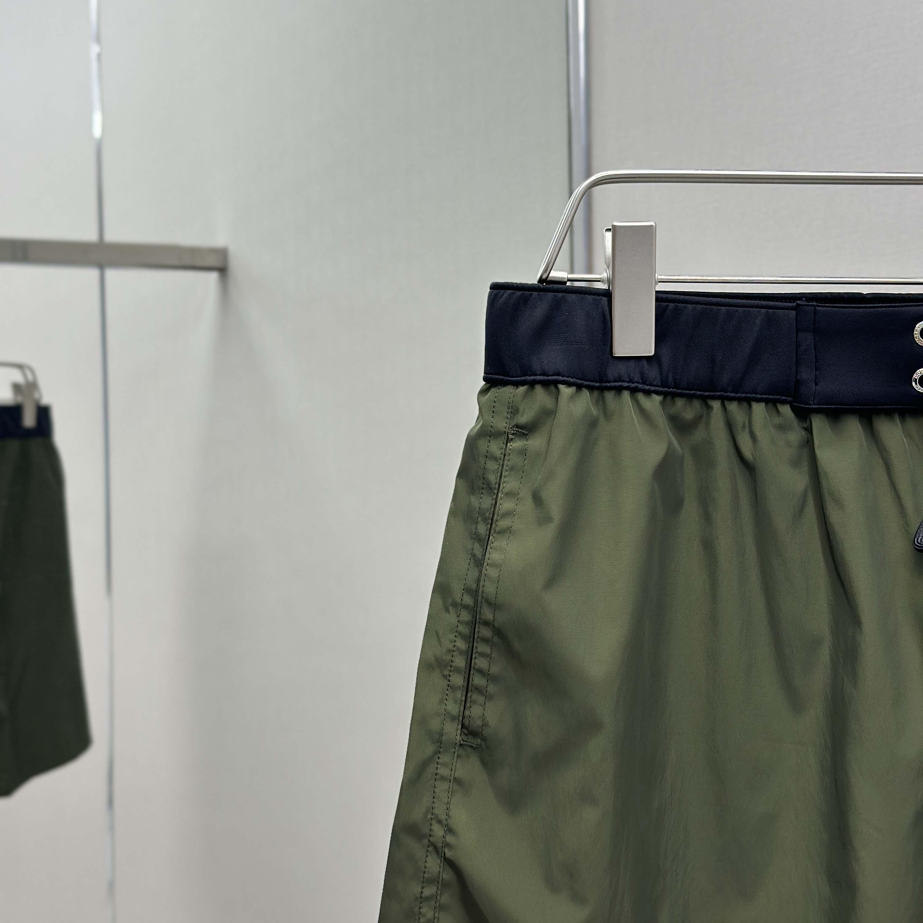 Moncler Logo Patch Swim Shorts - FashionPlug