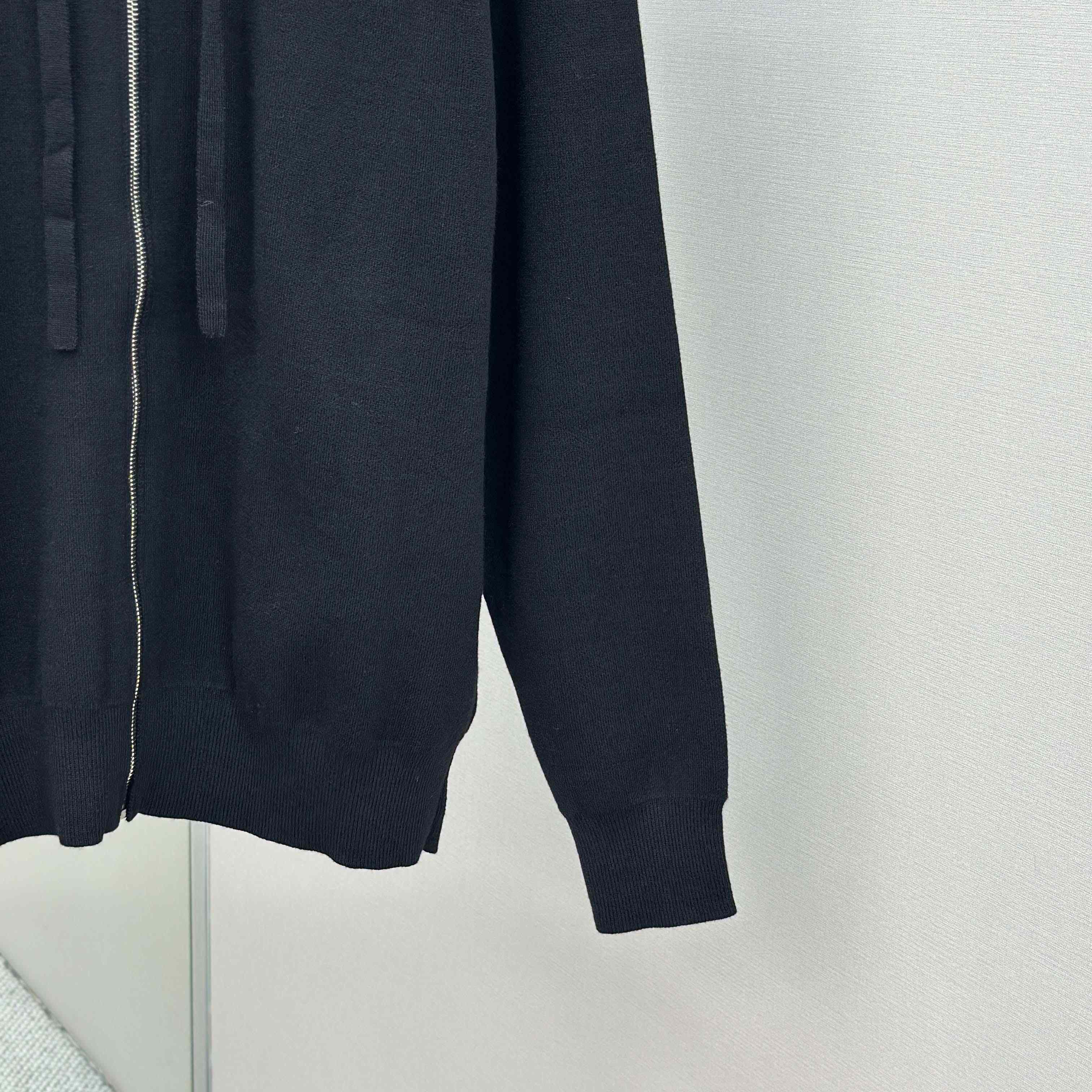 Loewe Anagram Zip-up Hoodie In Wool - FashionPlug