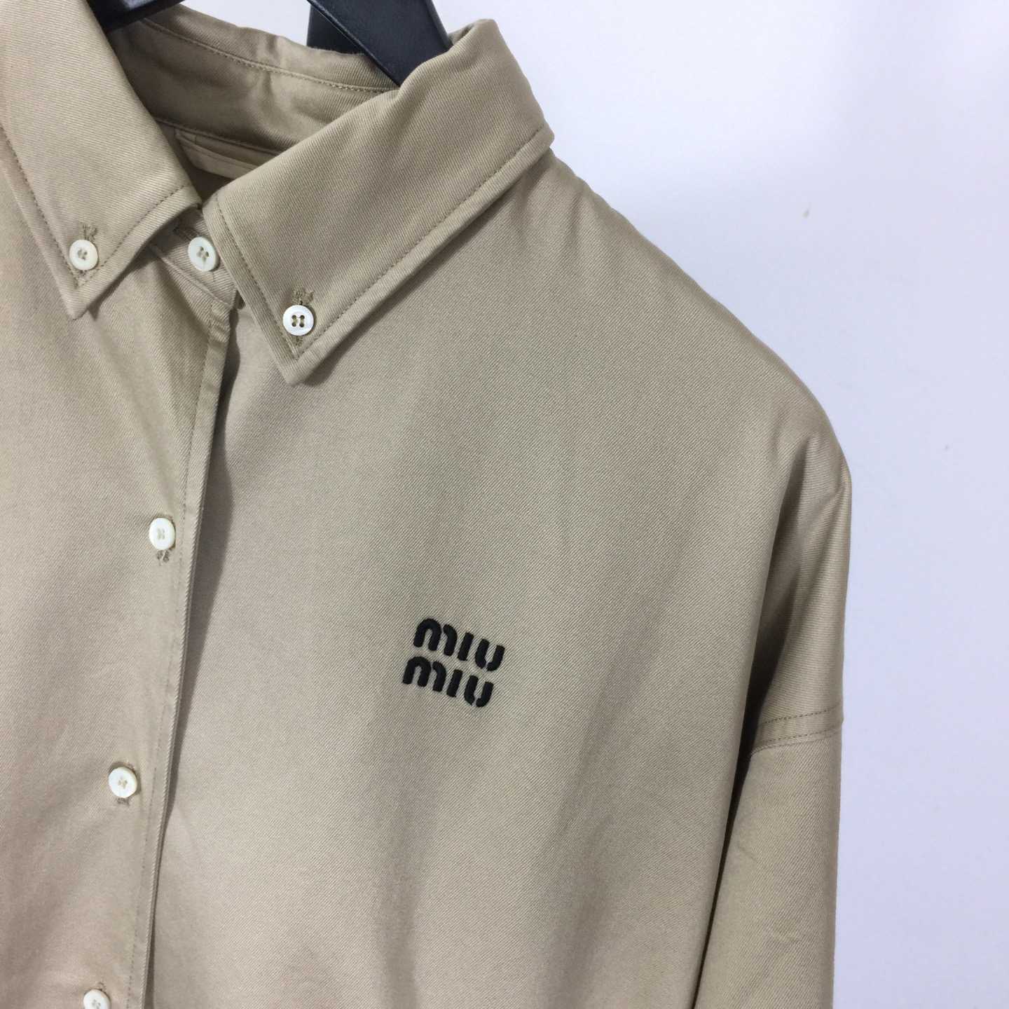 Miu Miu Chino Cloth Blouson Jacket - FashionPlug