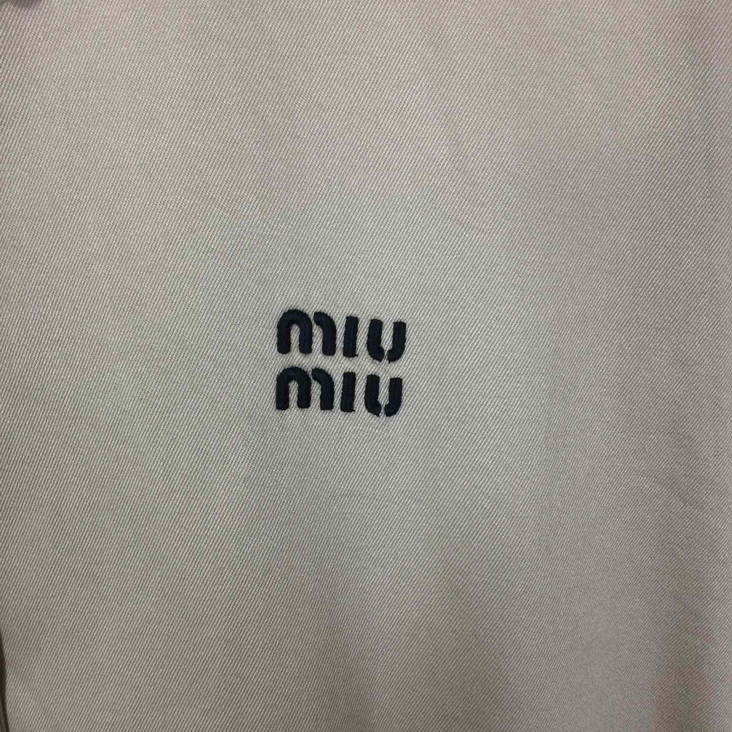 Miu Miu Chino Cloth Blouson Jacket - FashionPlug