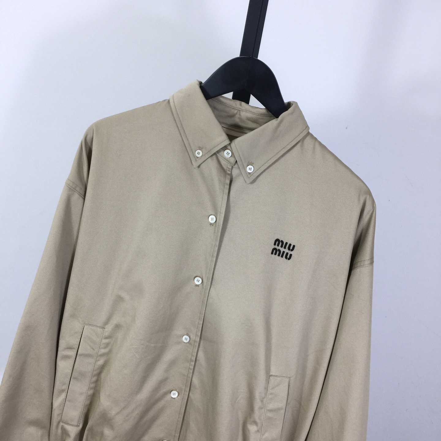 Miu Miu Chino Cloth Blouson Jacket - FashionPlug