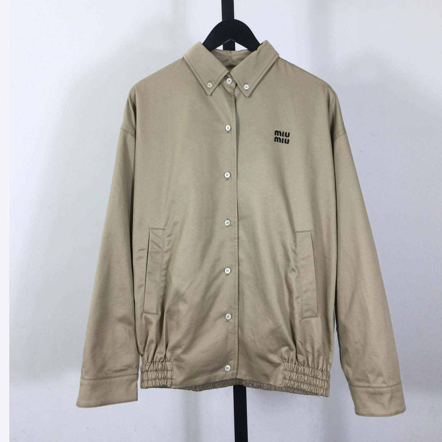 Miu Miu Chino Cloth Blouson Jacket - FashionPlug