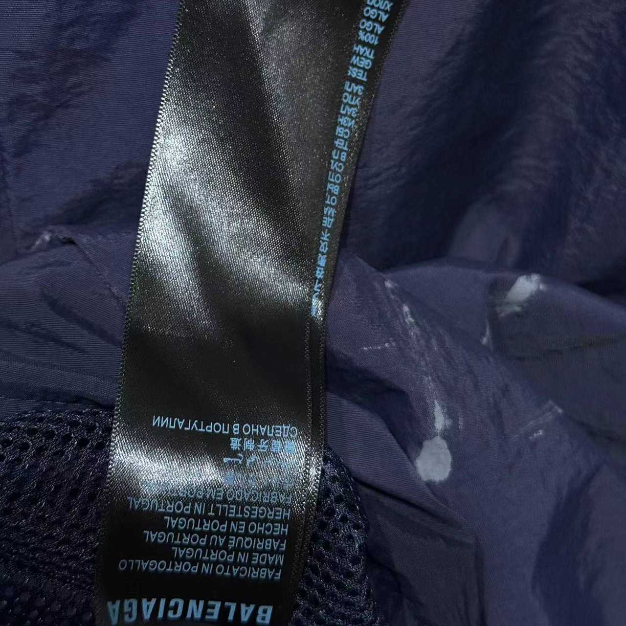 Balenciaga Painter Tracksuit Jacket In Navy Techno Poplin - FashionPlug