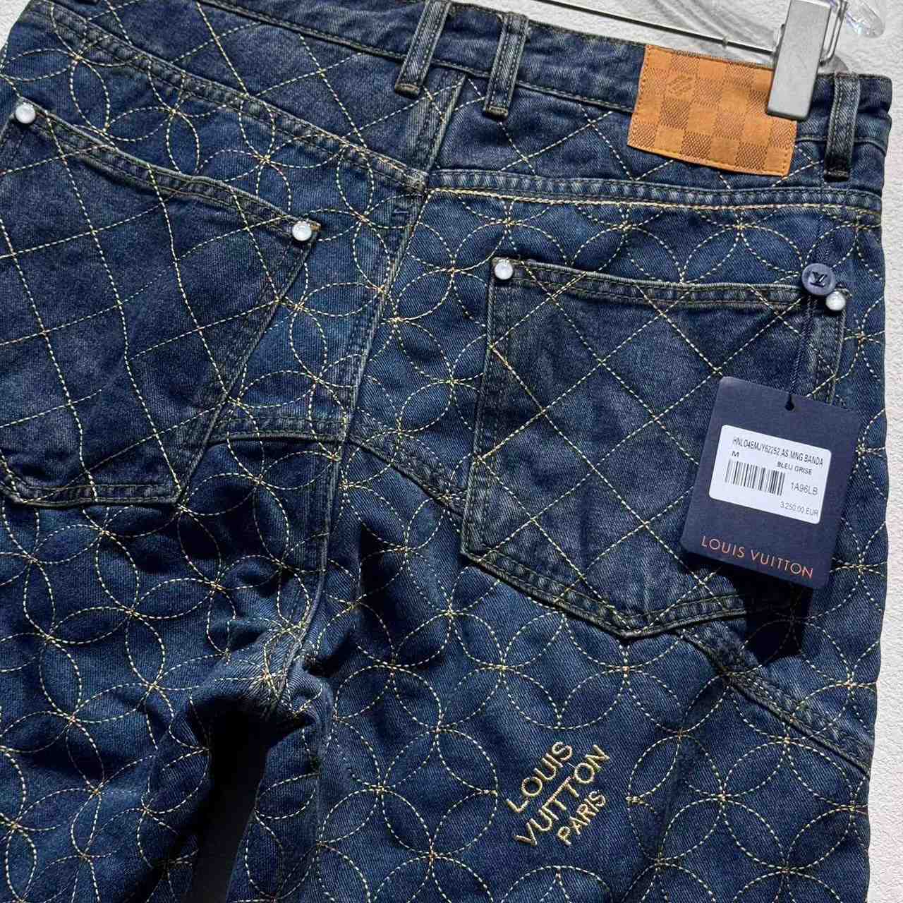 Louis Vuitton Embroidered Workwear Shorts   1AILVC - FashionPlug