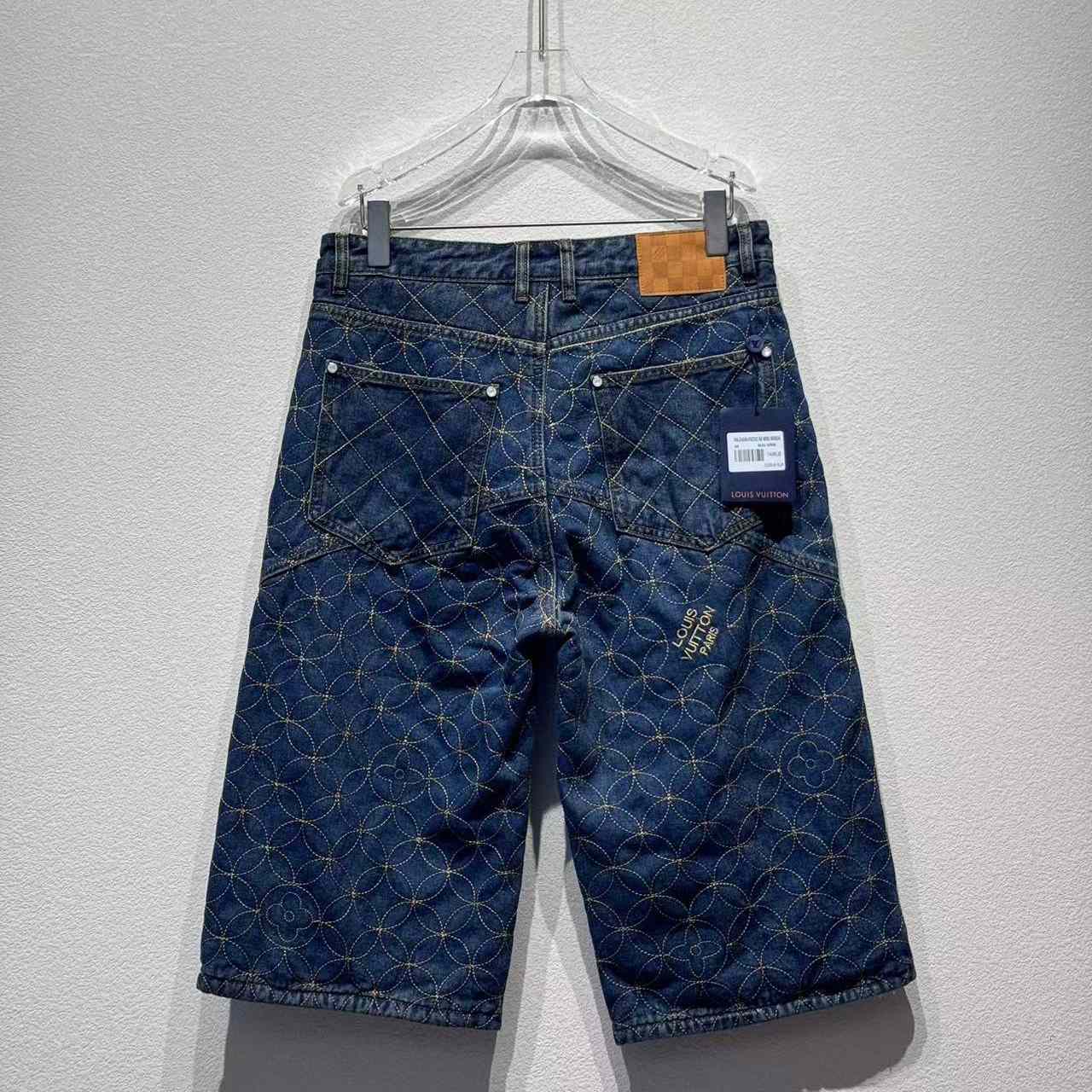 Louis Vuitton Embroidered Workwear Shorts   1AILVC - FashionPlug
