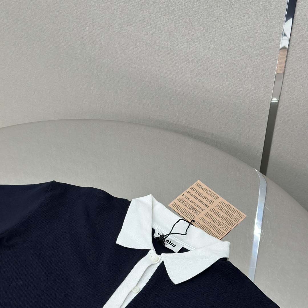 Miu Miu Cotton Piqué Polo Shirt - FashionPlug